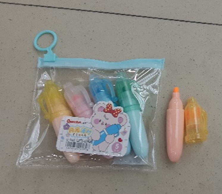 Набір маркерів арт.CE150406 (288шт/2) у наборі 6 кольорів пакет 12*1,5*10см