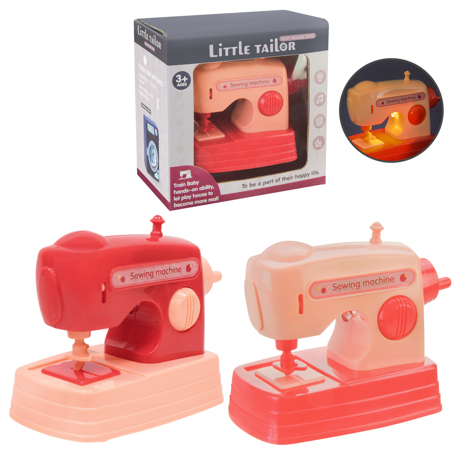 Швейна машина арт. 526-1 (144шт/2) 2 кольор.,короб. 13,5*13,5*8 см