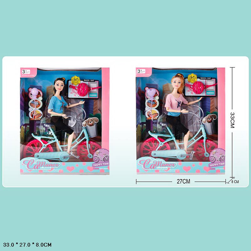 Лялька арт. KQ112 (36шт/2) типу Барбі, транспорт, аксес короб. 30*27*6см