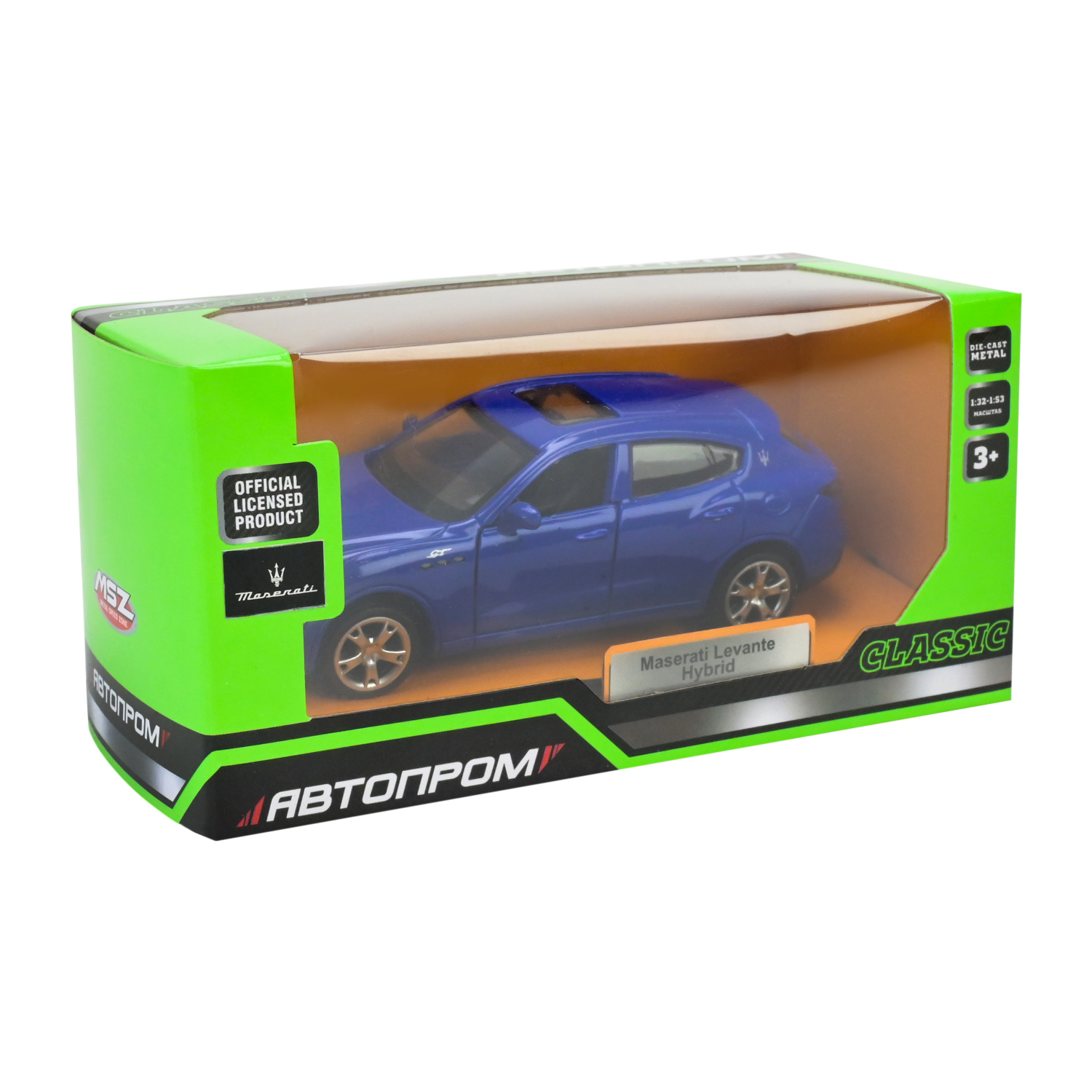 Машина мет. АВТОПРОМ арт. 4321 (96шт/2) 1:43 Maserati Levante SUV,2 кольори, відк.двері, короб. 14,5*6,5*7см