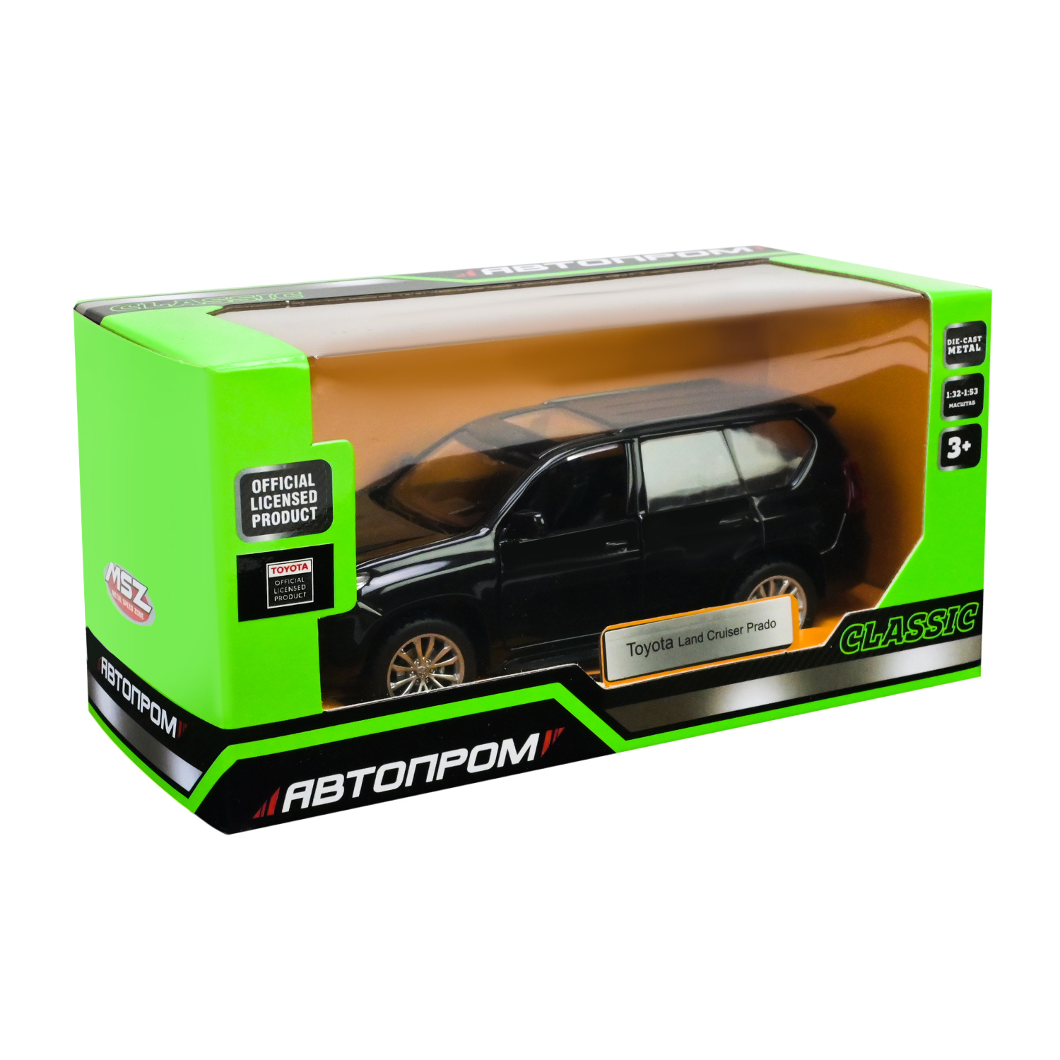 Машина мет. АВТОПРОМ арт. 4327 (96шт / 2), 1: 42 Land Cruiser Prado, 3 кольор., відкр.двері, короб. 14,5 * 6,5 * 7см