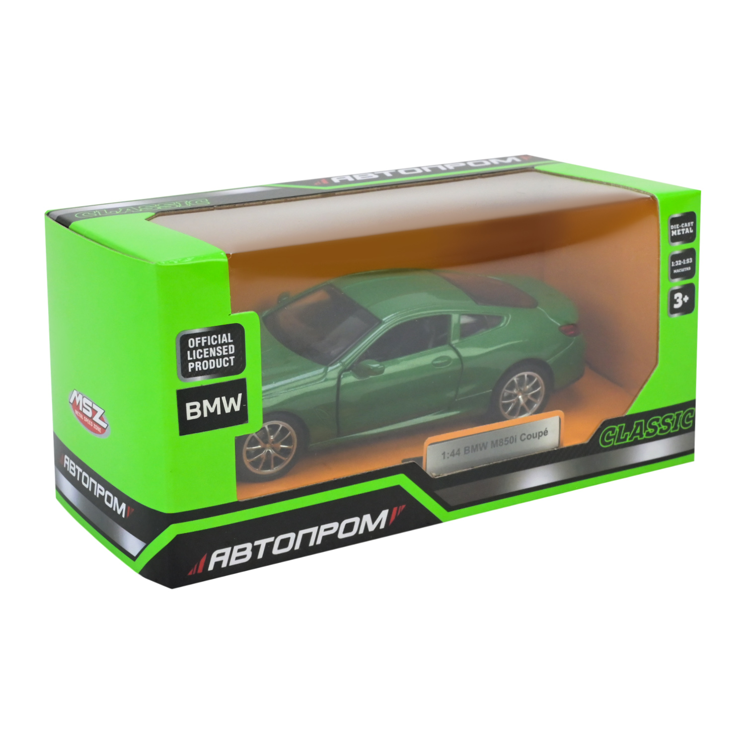 Машина мет. АВТОПРОМ арт. 4355 (96шт/2) ,2 кольори 1:44 BMW M850i Coupé,відкр..двері,у кор.. 14,5*6,5*7см