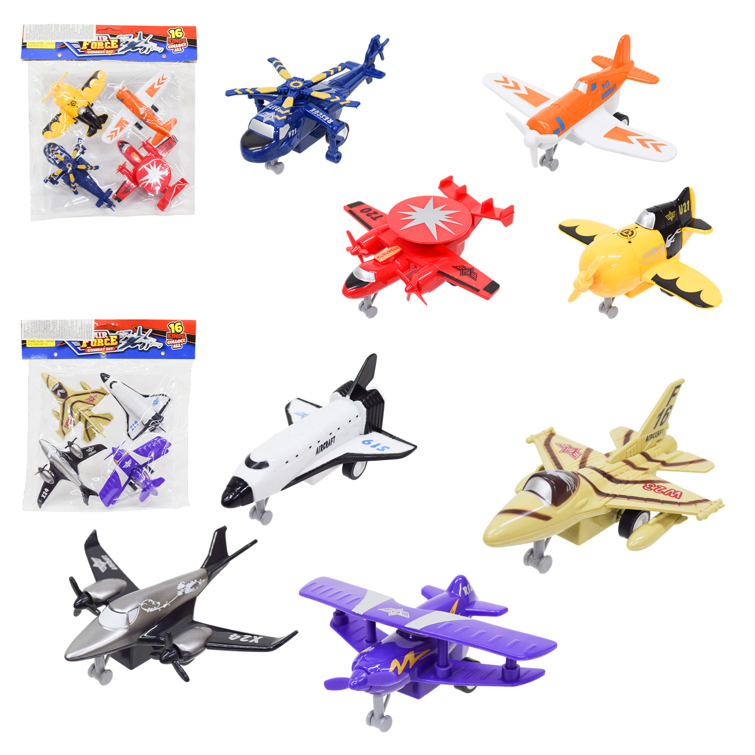 Набір повітряного транспорту арт. 6822 (144шт/2) пакет. 23*22*5см