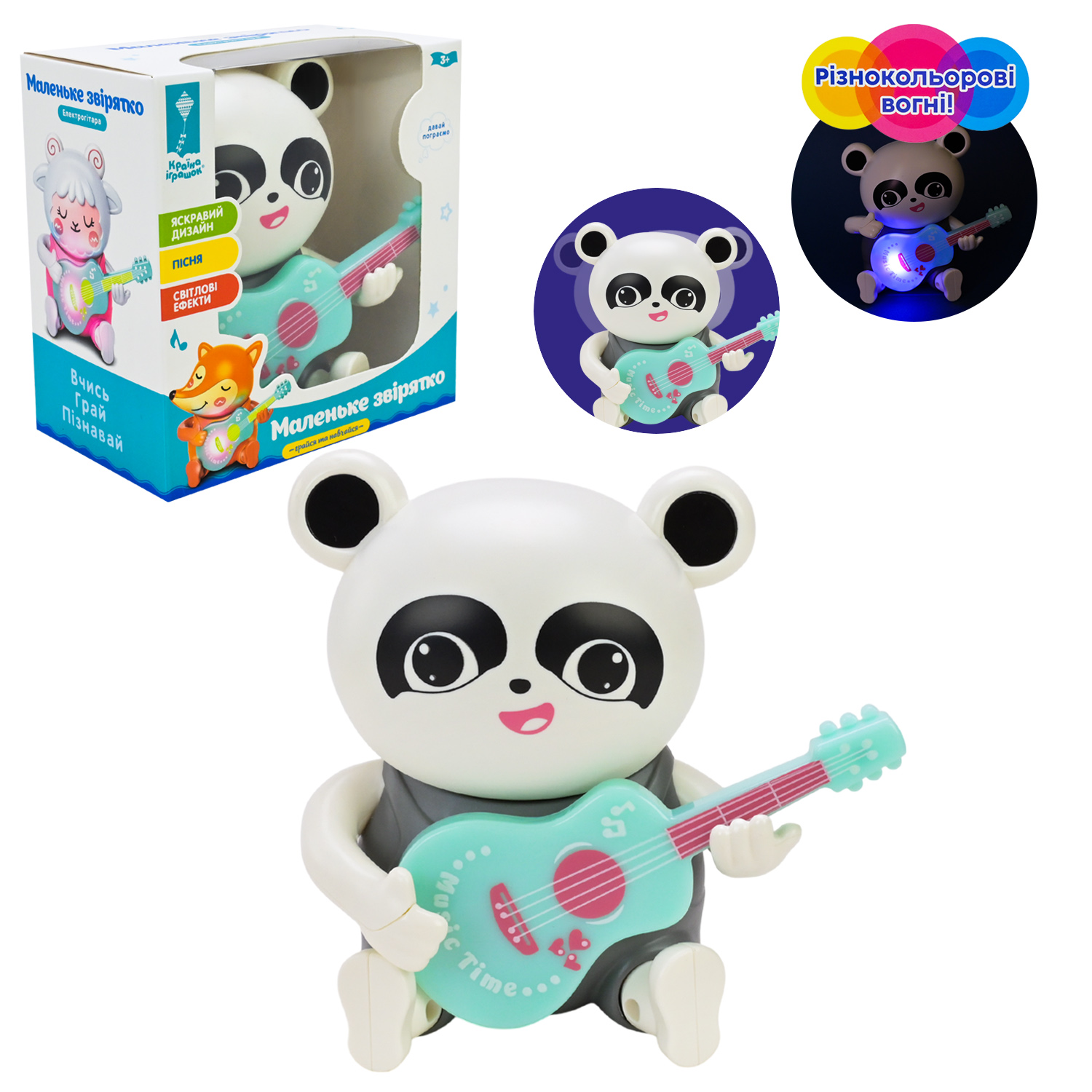 Панда муз. арт. PL-724-39 (90шт) "Грайся та навчайся".батар., світло, пісня на укр. мові,р-р 12*6,5*12см, у короб. 12,3*7,5*12,5 см