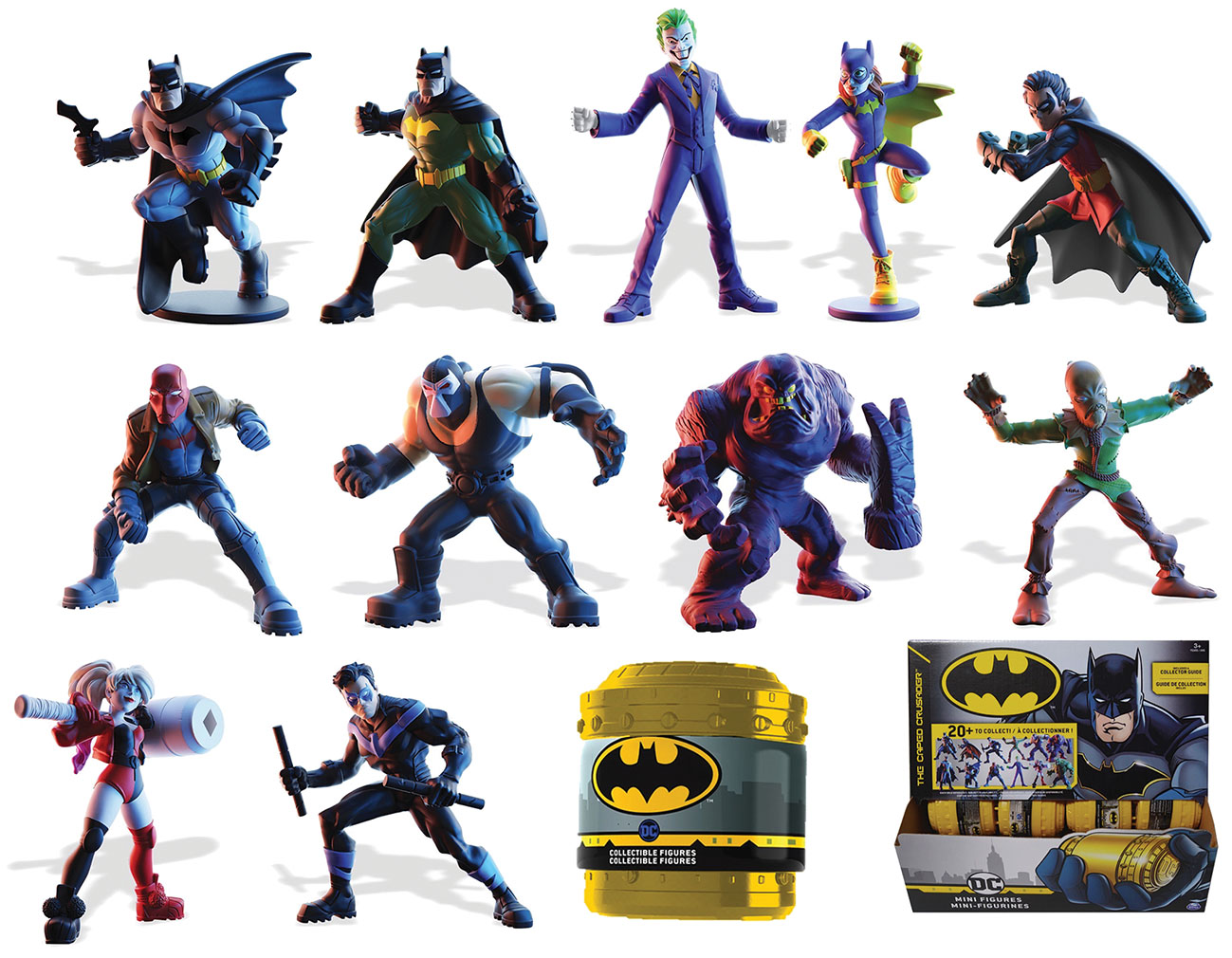 Іграшковий набір фігурок арт. 6055954 (48шт) Batman, у банці 7*7*7,5 см,  24 шт у дисплеї 26*29*14,5 см