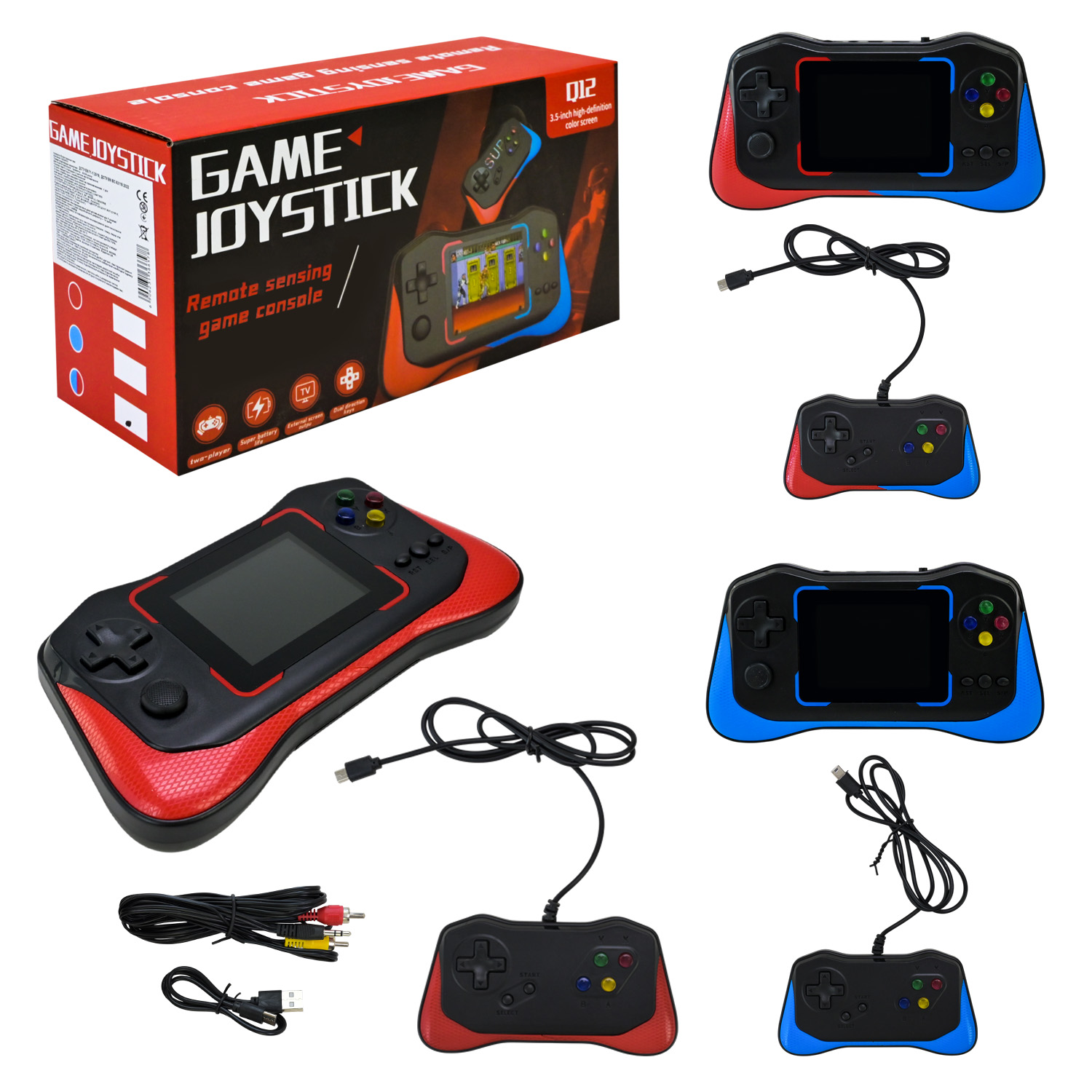 Електронна гра арт. CE2503(100шт) 500 ігор, 2 ігрокаAV-интерфейс(підключення до телевізора),блок  живлення зарядка, AD,DC-кабель,р-р 18*10*3,5 короб.18х7х10