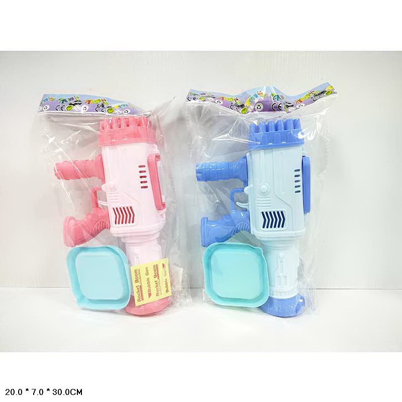 Мильні бульбашки арт. 011 (60шт/2)  пістолет батар. 30*20 см пакет