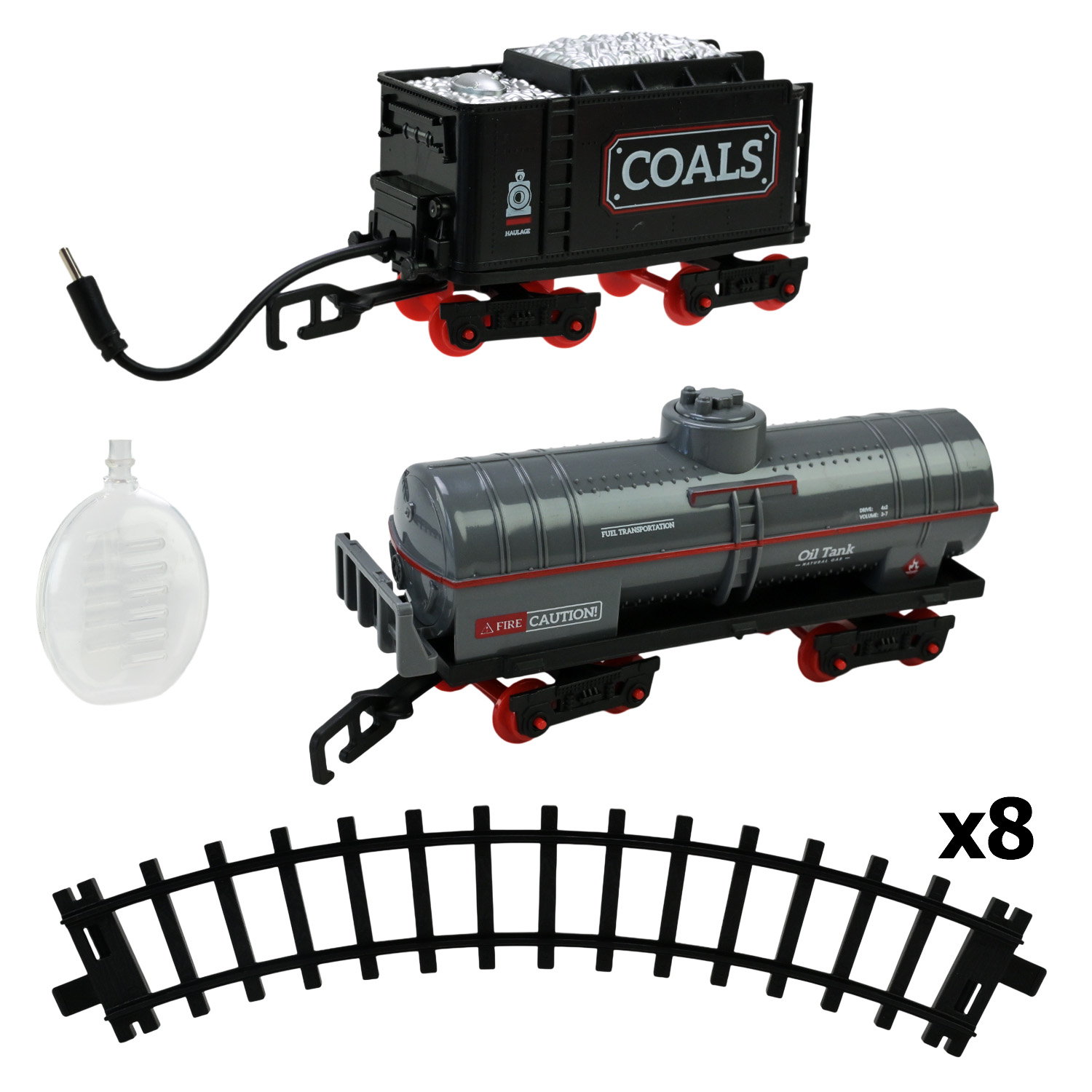 Залізниця арт. 652-X5 (48шт/2) батар.,свiтло,звук,пар,у короб.37,5*33*5,5см