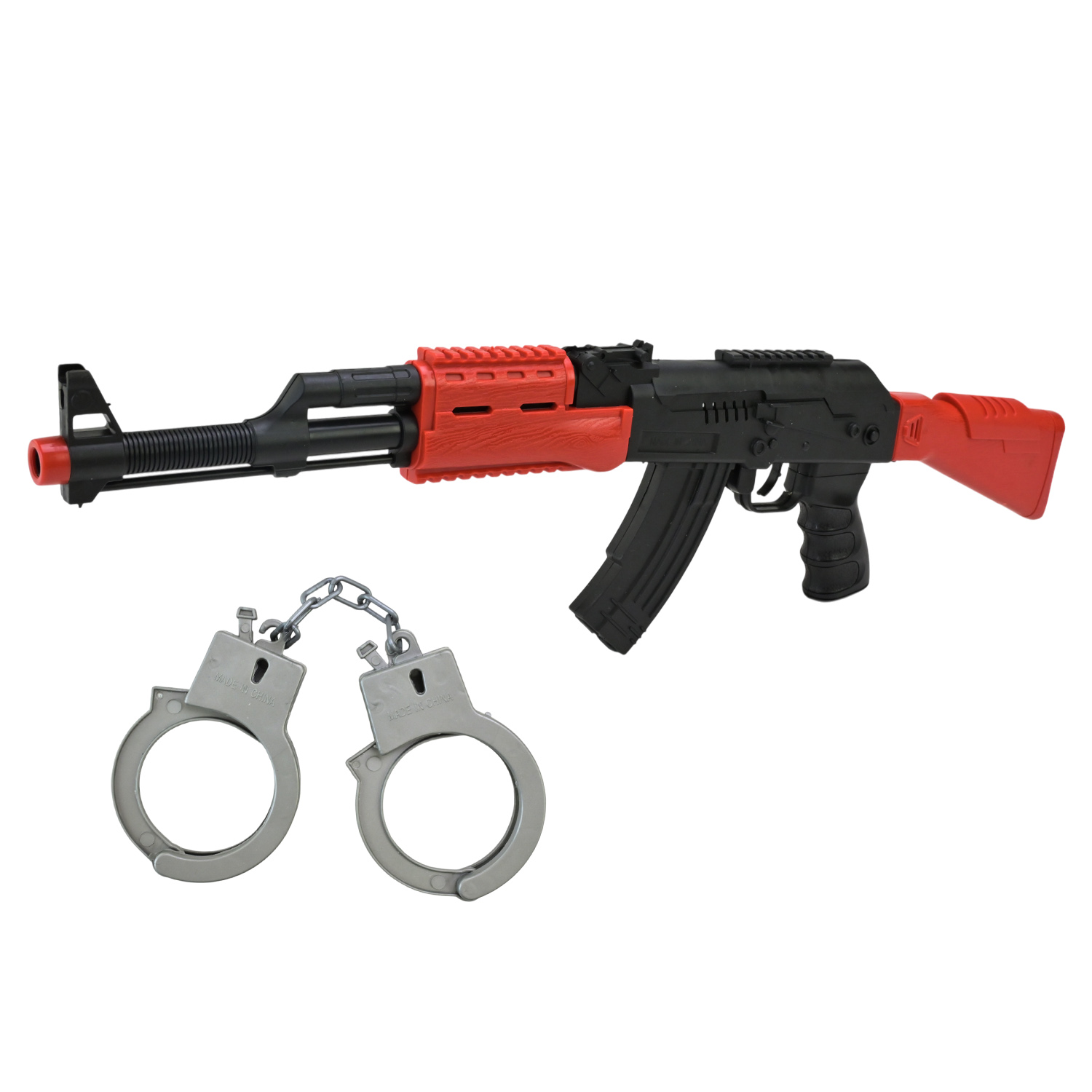 Автомат-трещітка арт. 233-9 (240шт/2) наручники в наборе пакет 47*13см