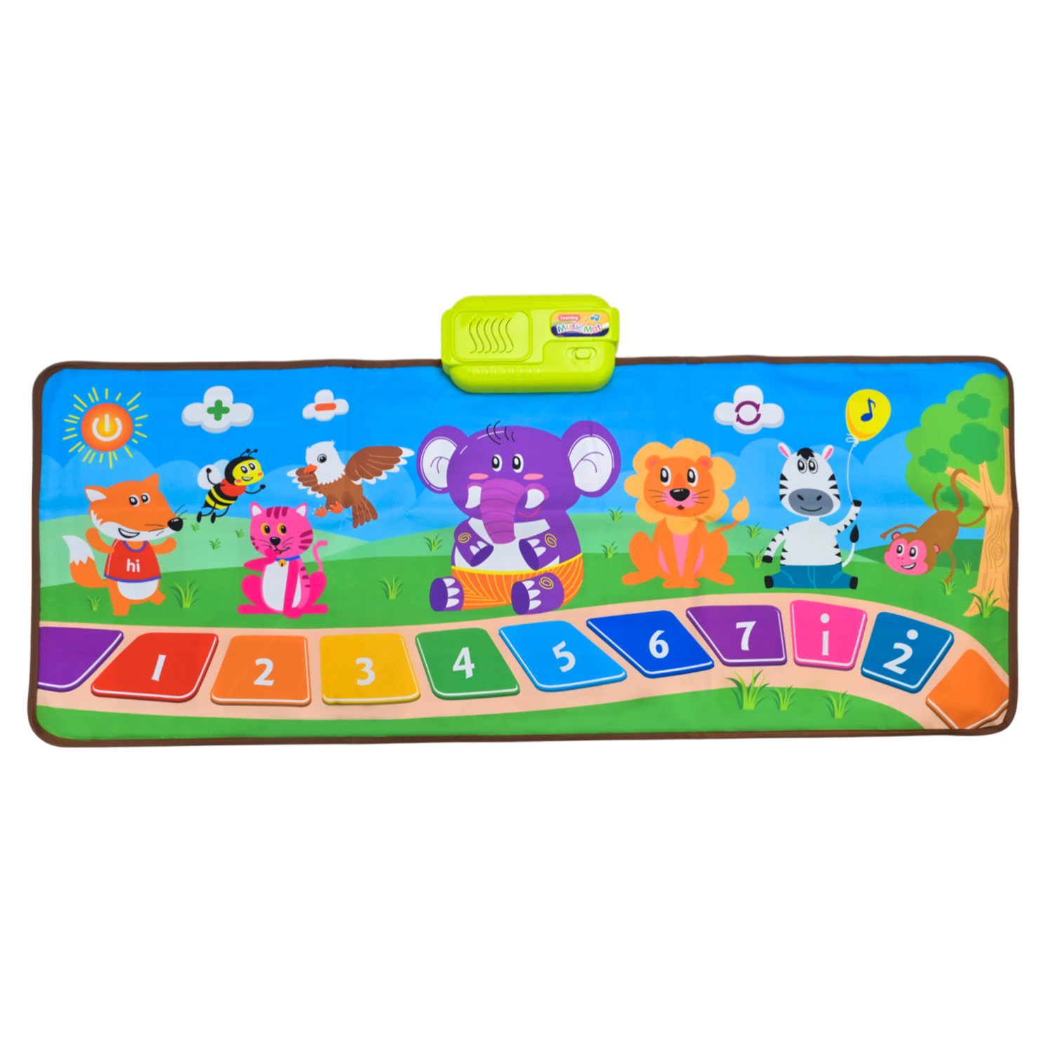 Килимок муз. арт. 757-11 (48шт/2) звуки тварин, кольори, ноти, рахунок, короб. 34*5*25,3см