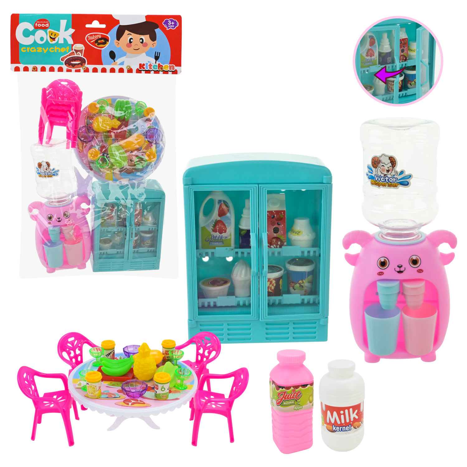 Меблі арт. 88-35 (68шт/2) стол, стільці, аксес пакет 40*24*8