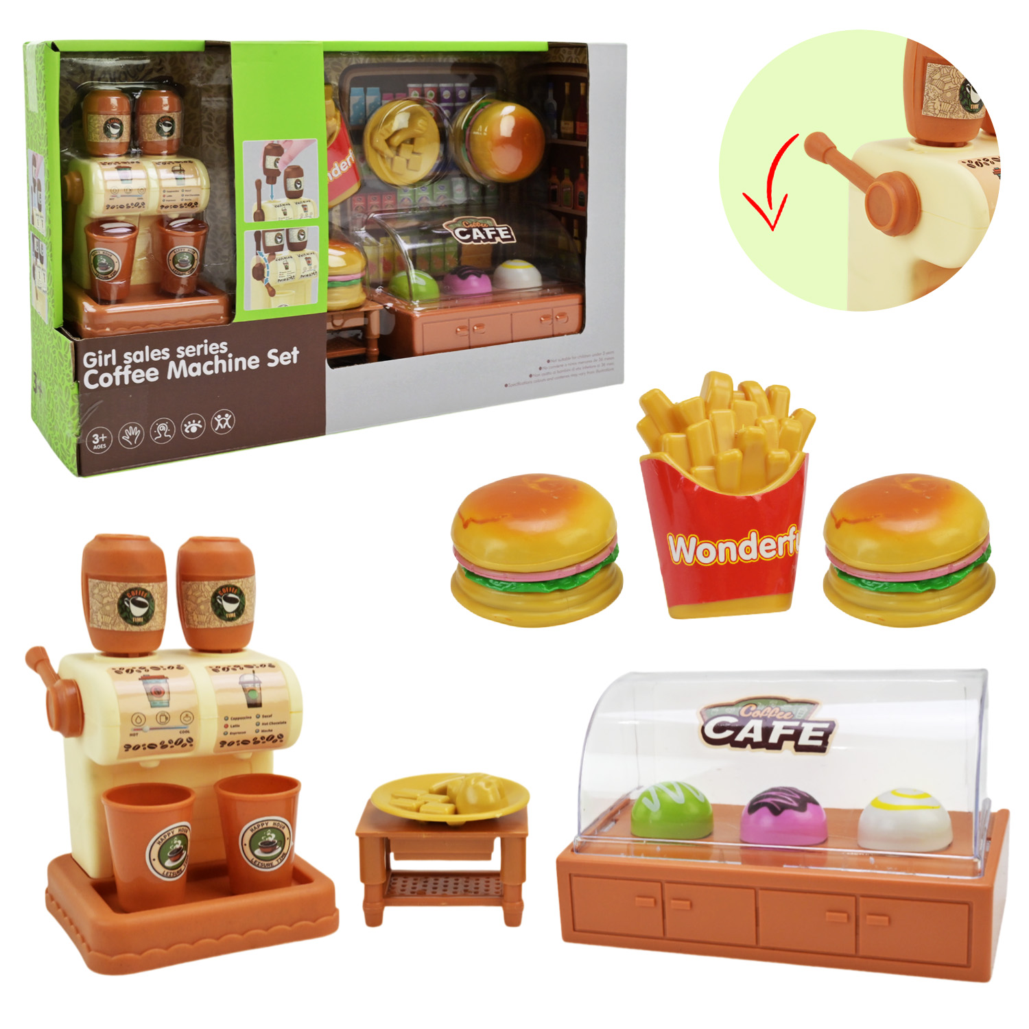 Меблі арт. 71022-48 (48шт/2) кафе, аксес короб. 33*20,5*8,5