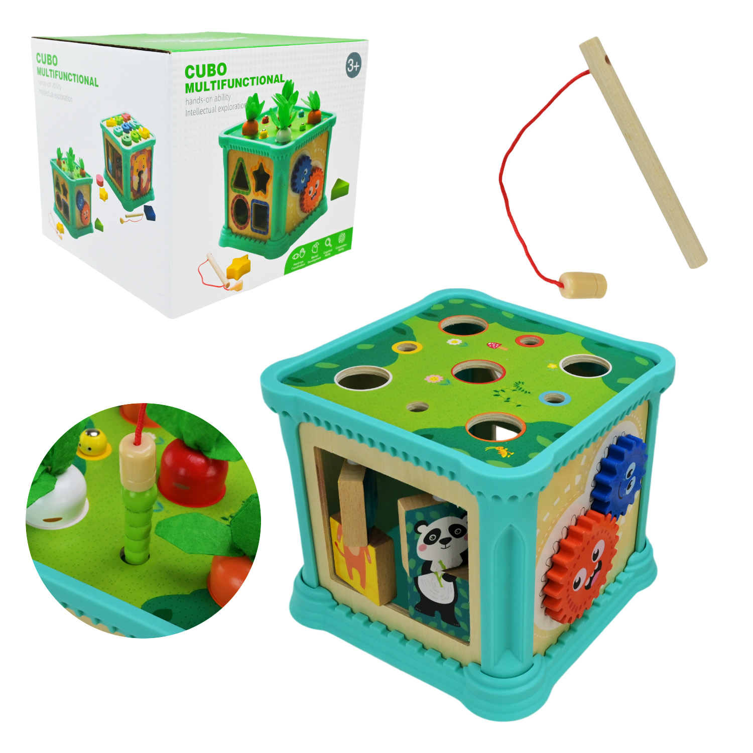 Дерев'яна іграшка арт. C15028 (27шт) куб сортер 17*17*15,3см у коробці