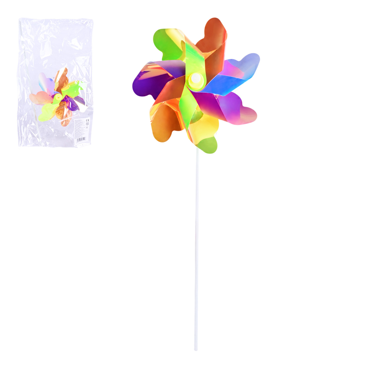 Вітрячок арт. V2552 (200шт)  висота 40 см,1 квітка 24 см, пакет 24*23 см