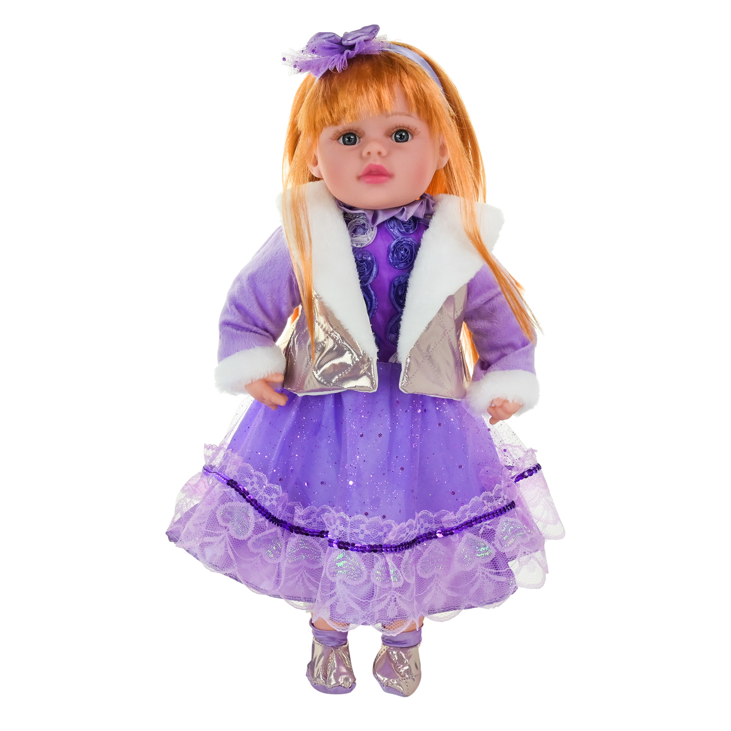 Лялька "Панночка" арт. PL-525-101 (12шт) батар. мікс 4 види, музична, м'яконабивна, р-р ляльки 51 см, зібрана короб. 52*23,5*12