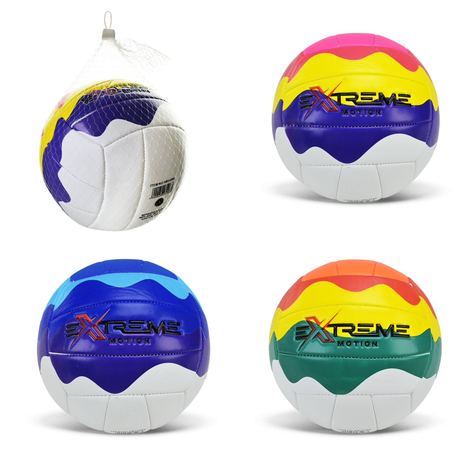 М'яч волейбольний арт. VB25596 (60шт) PVC 270 гр,3 кольори