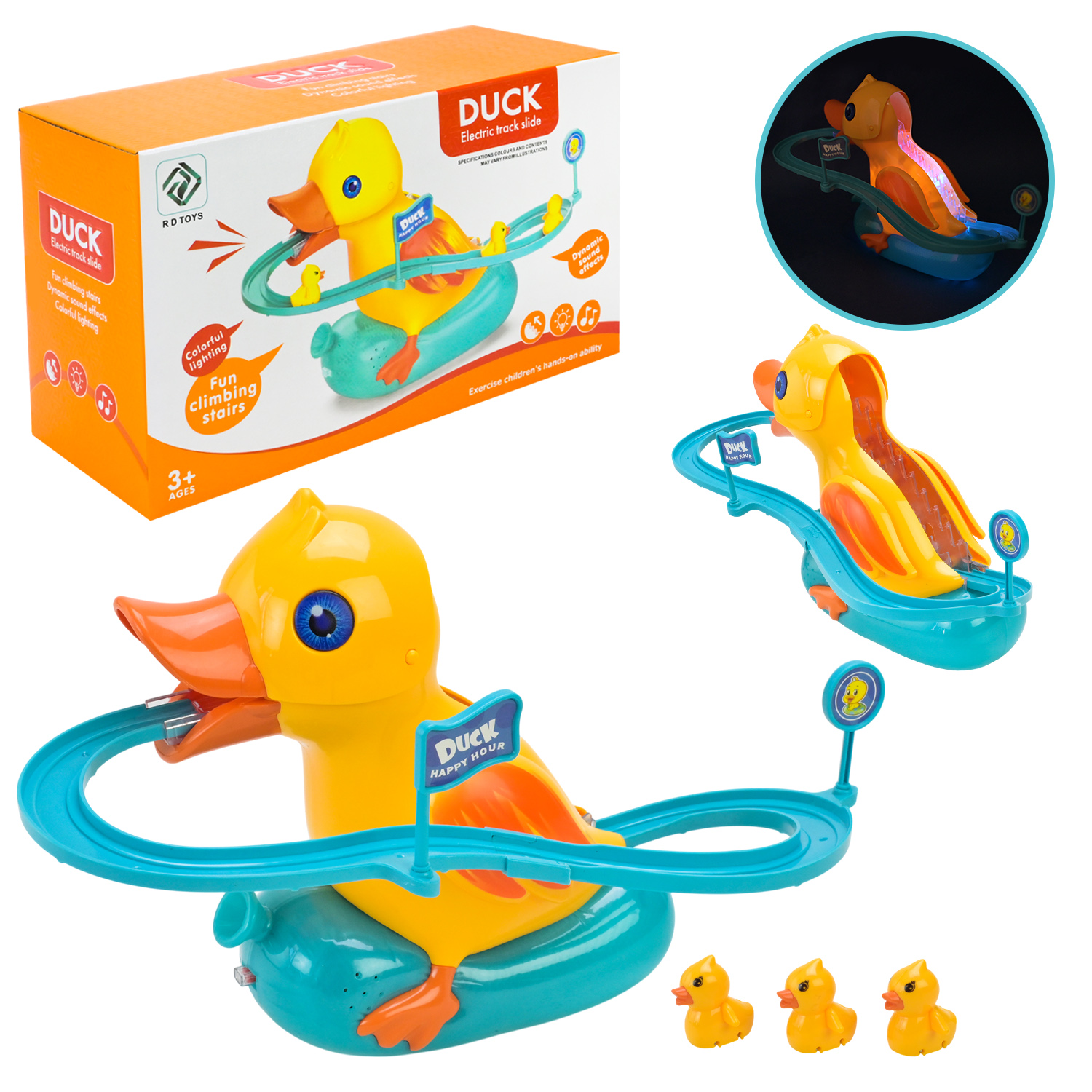 Трек-серпантин Качка арт. RD6022 (72шт/2) муз, світ, р-р 30*16*21см, короб.25,5*9,6*14,6см