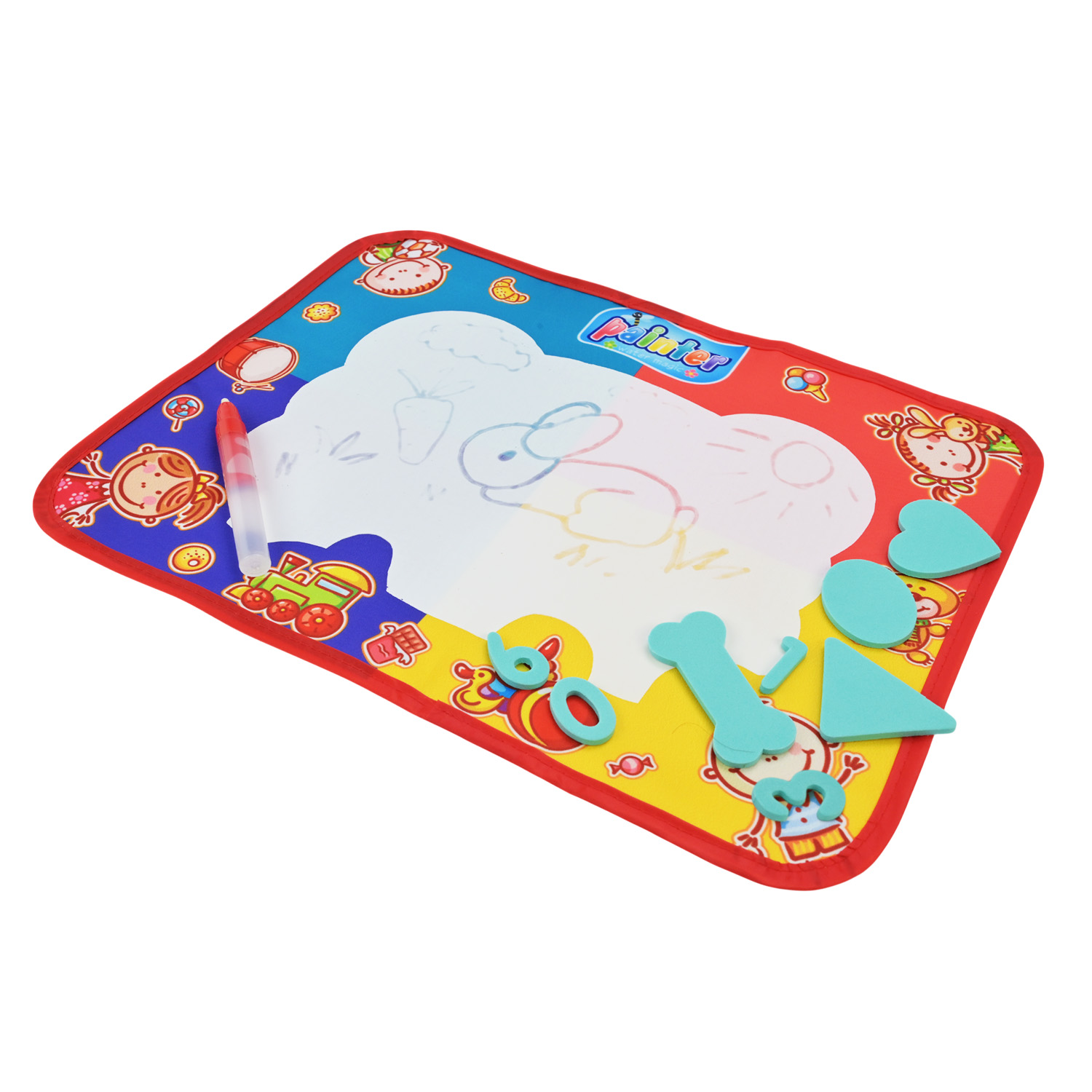 Килимок для малювання арт. 603 (240шт) трафарет, пакет 30*43 см