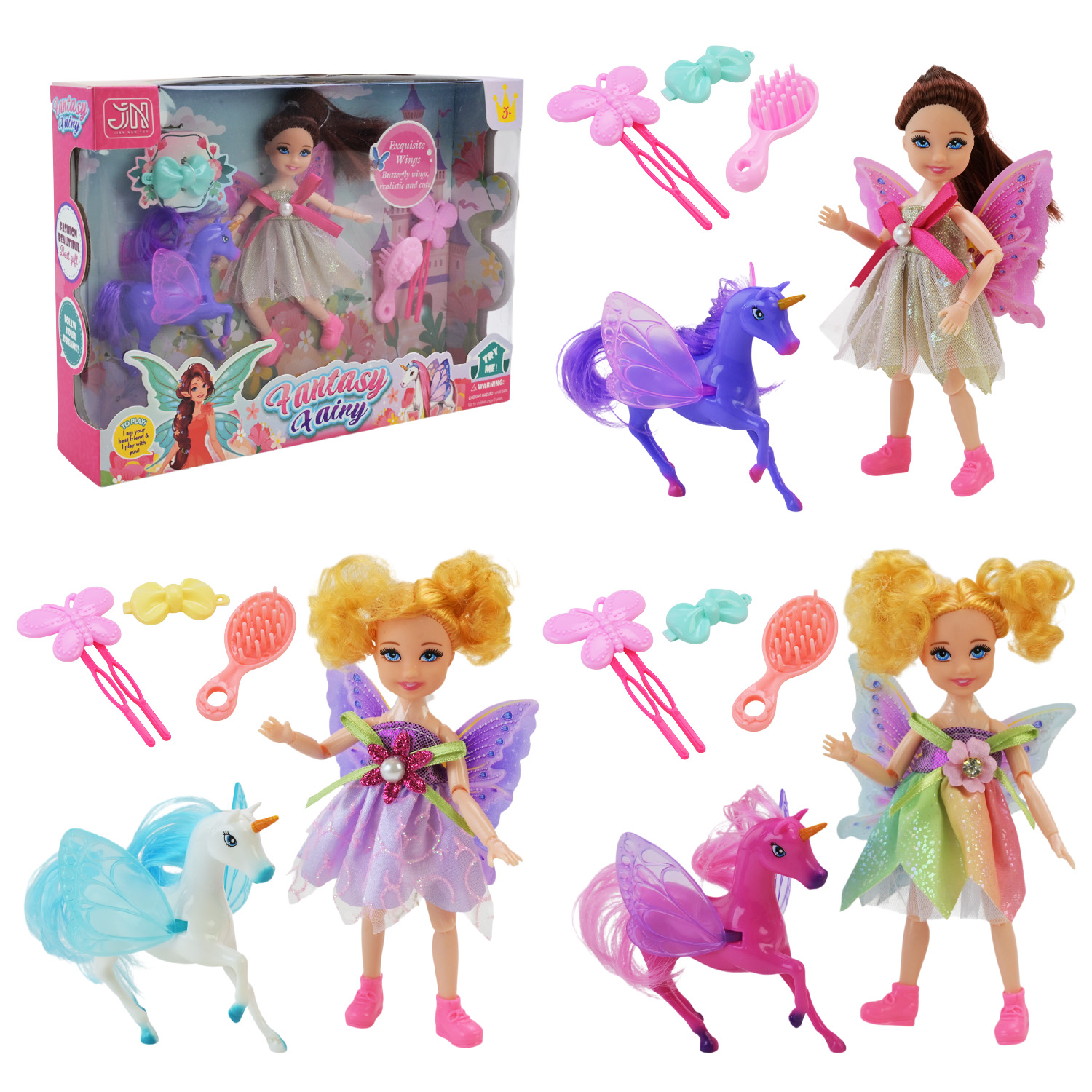 Лялька арт. 5805-1/2/3 (5803-3) (72шт/2)   мікс 3 види, лялька, поні, аксес короб. 19*5*28см