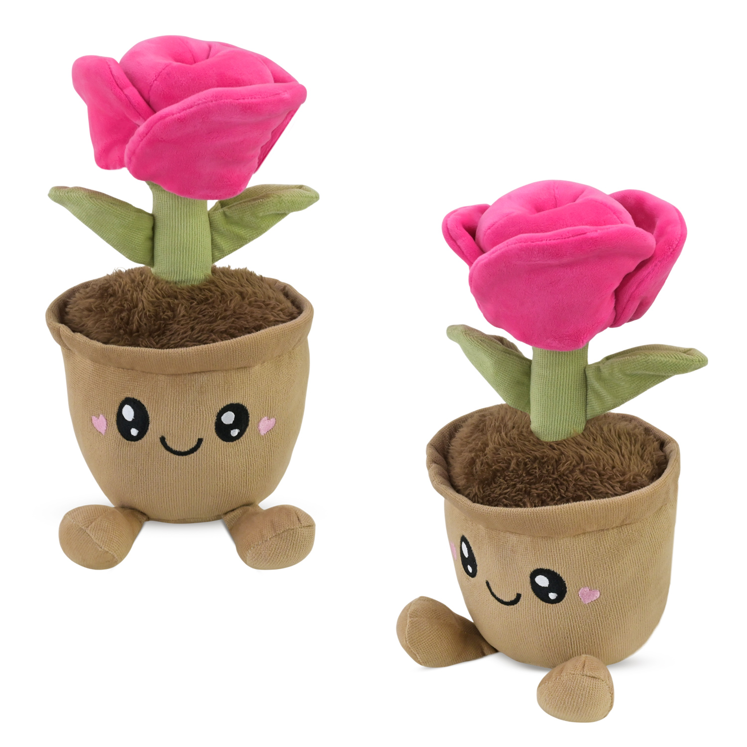 М'яка іграшка арт. C6601 (24шт)   вазон з квітами  27 см