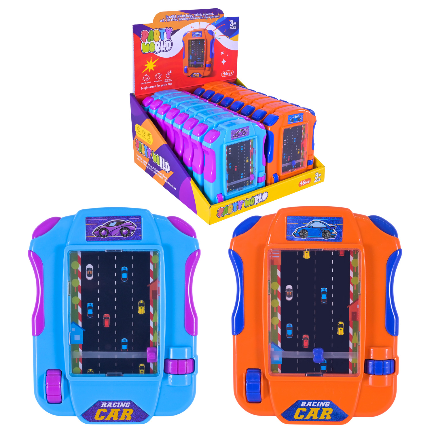 Розважальна гра "Тільки вперед" арт. HT07 (384шт/2) механічна гра,24диcп по 16шт швидка реакція, моторіка,р-р11*13см, у боксі 23,7*13,8*26,4 см.