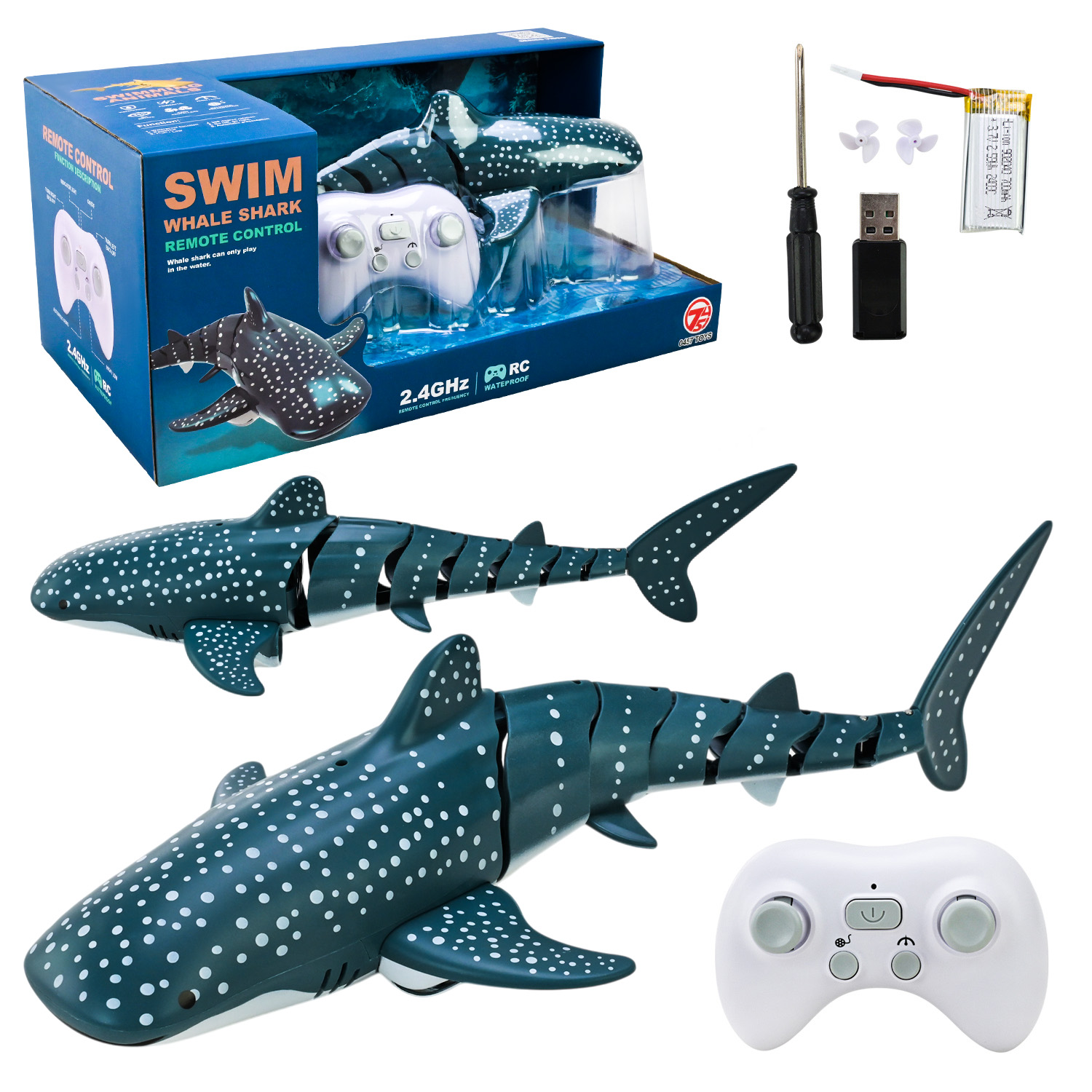 Тварина інтеракт. акула 18004-34 (24шт/2) на р/к, короб.37,5*17*19,5см.