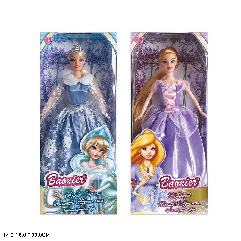 Лялька арт. JJ8702 (108шт/2)  мікс видів, принцеса короб. 14*6*33