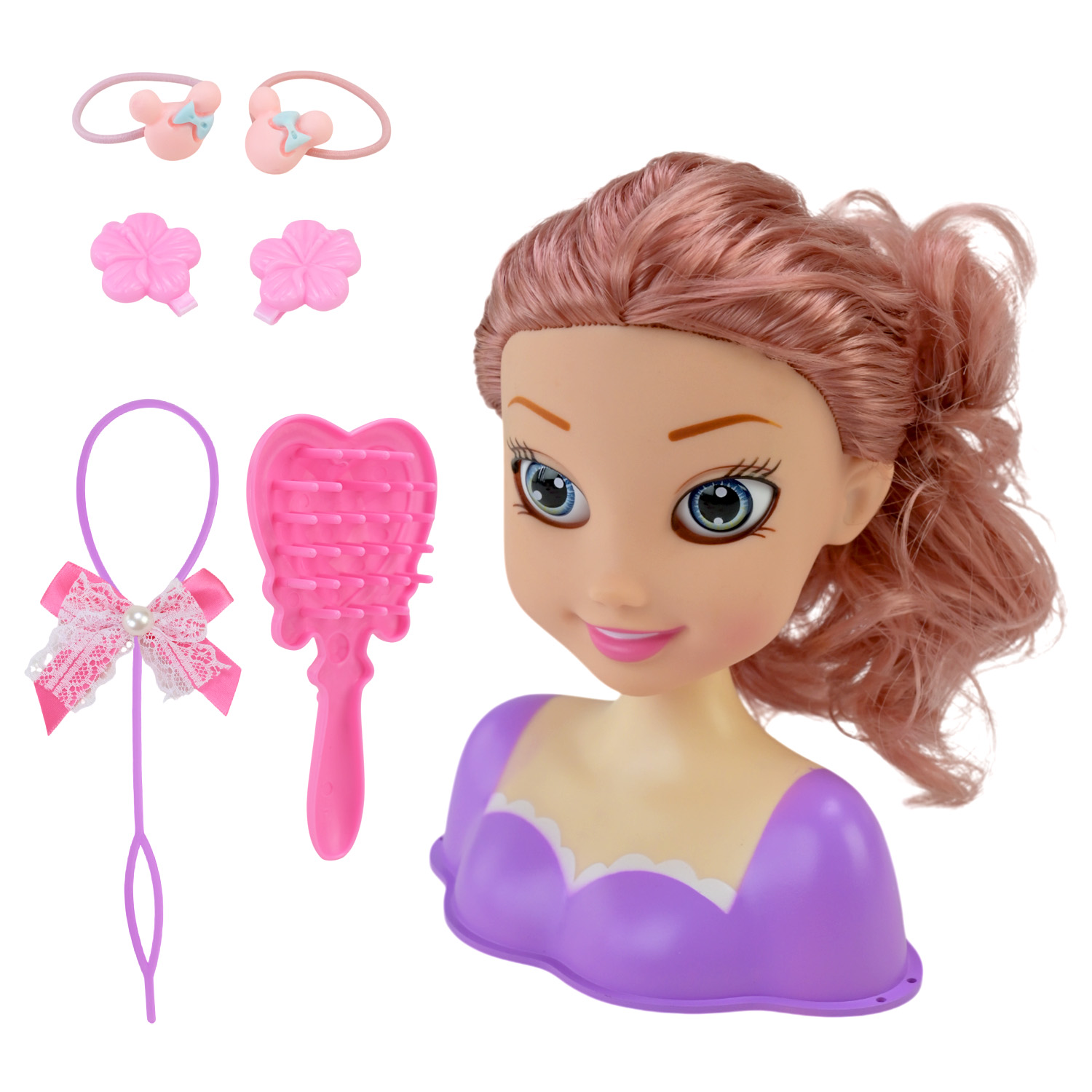 Голова для зачісок арт. 2615/6 (96шт/2) мікс 2 види, аксес короб. 20*9*18