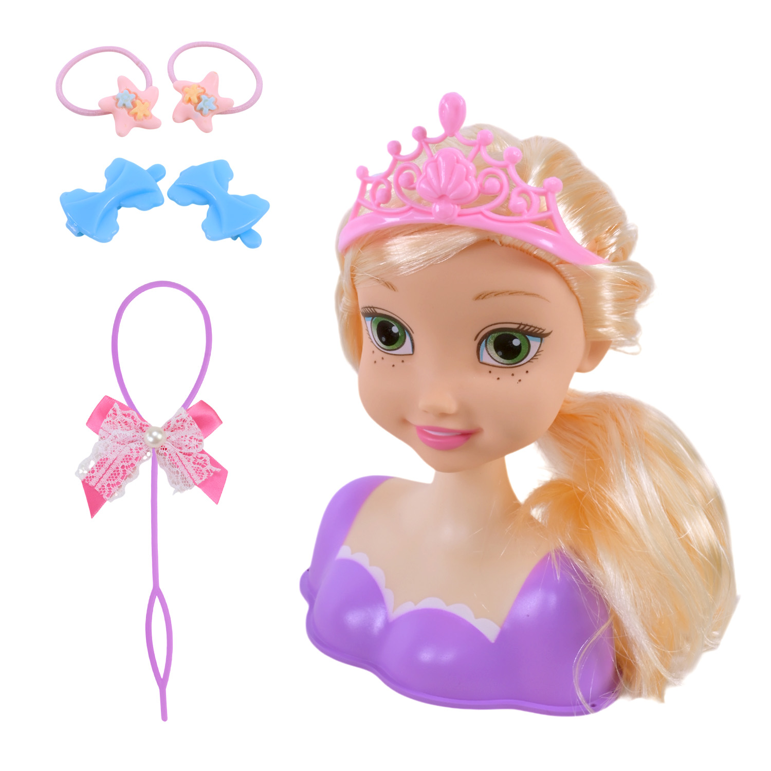 Голова для зачісок арт. 2615/6 (96шт/2) мікс 2 види, аксес короб. 20*9*18