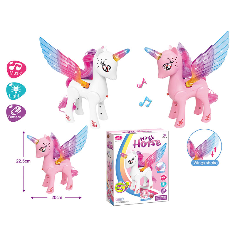 Лоша арт. XG052 (216шт/2) батар. лоша ходить, світло, звук короб. 22,5*20*7