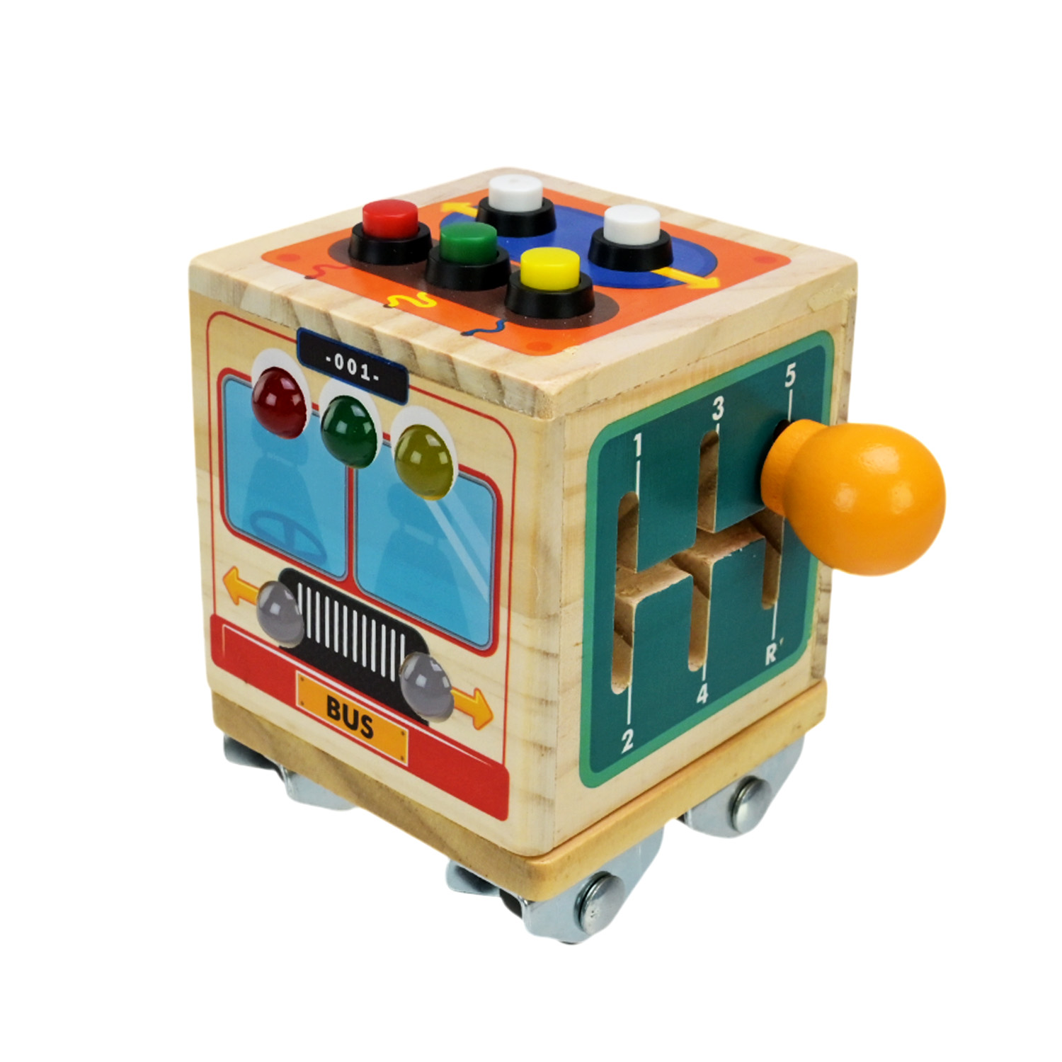 Дерев'яна іграшка арт. C15044 (60шт) бізі куб в коробці 11*11*8,5см