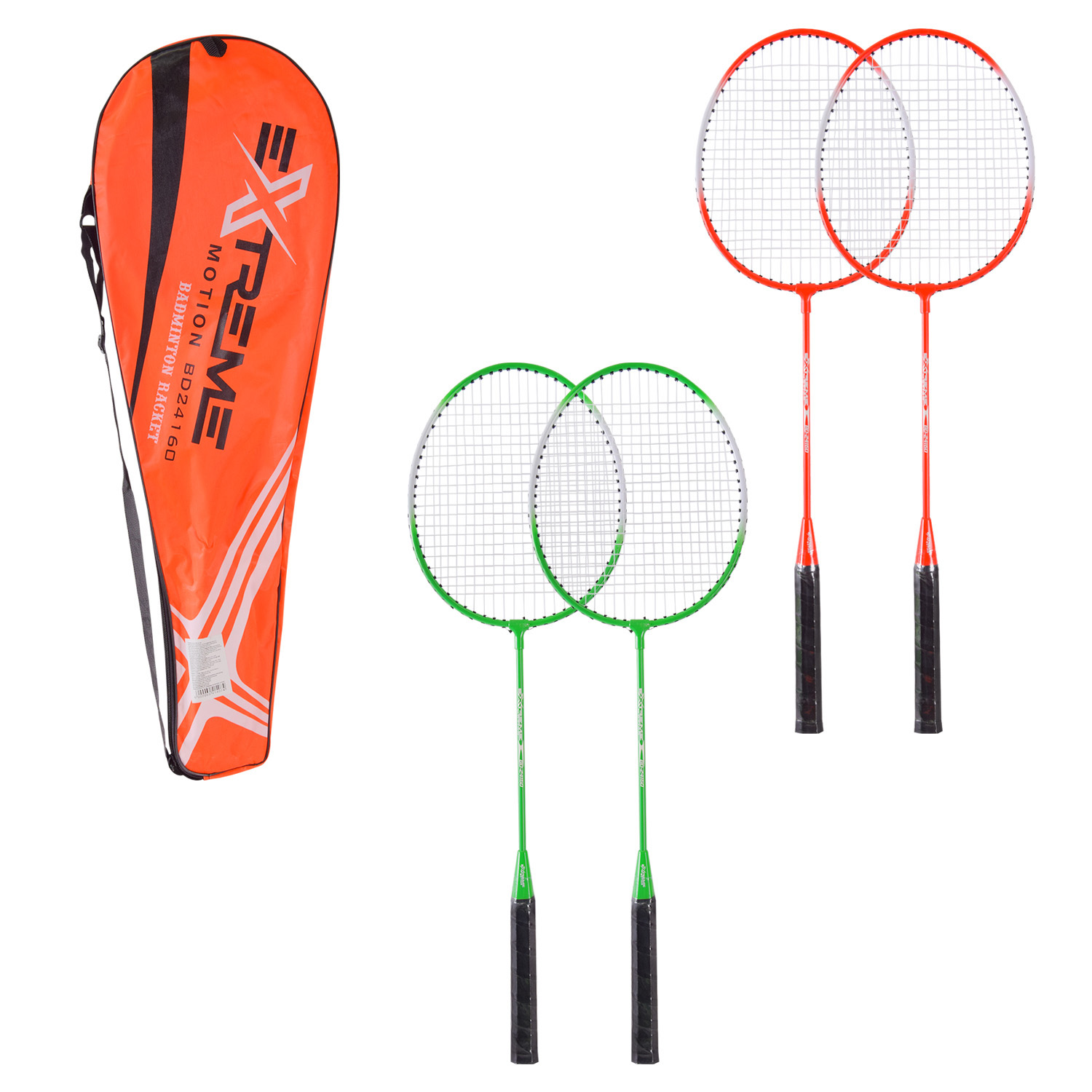 Бадмiнтон арт. BD24158 (50шт) 2 ракетки, у чохлі 65 см