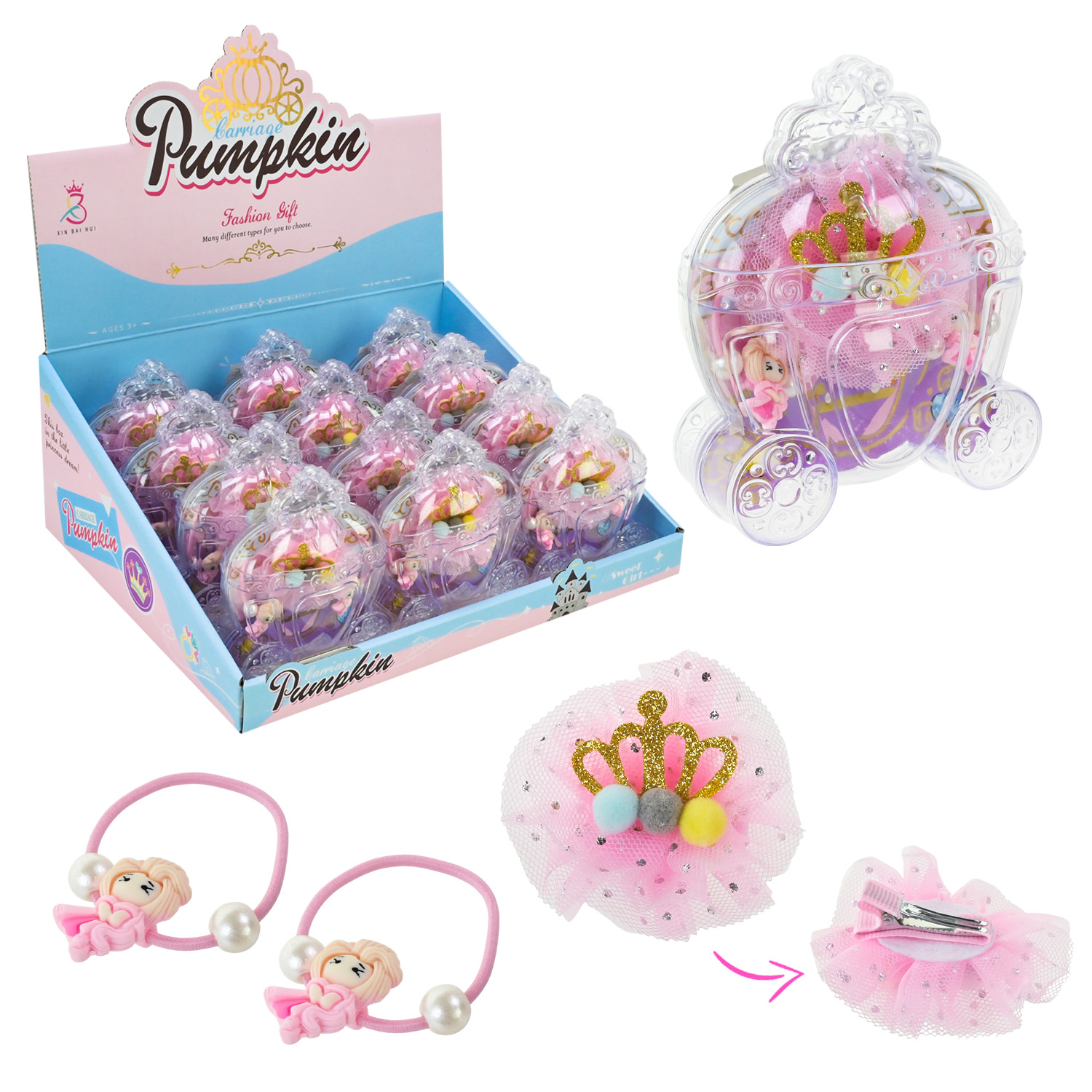 Аксесуари для дівчат арт. A109-4A (216шт/2)   набір кілець, у д.б. (18 д.б*12 шт) ціна за 1 шт р-р уп. 9*4*12см, дисп. бокс 32*25*12 см