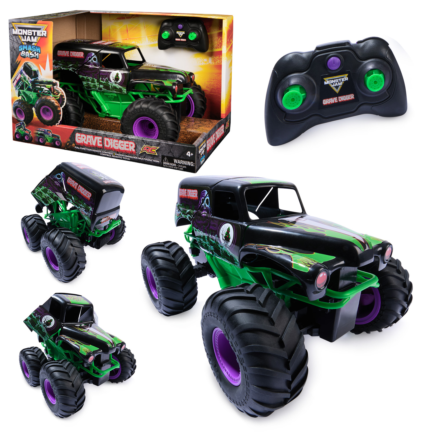 Авто на р/к "Moster Jam" GraveDigger, арт. 6072500, (2шт) короб. 38*25,5*25см
