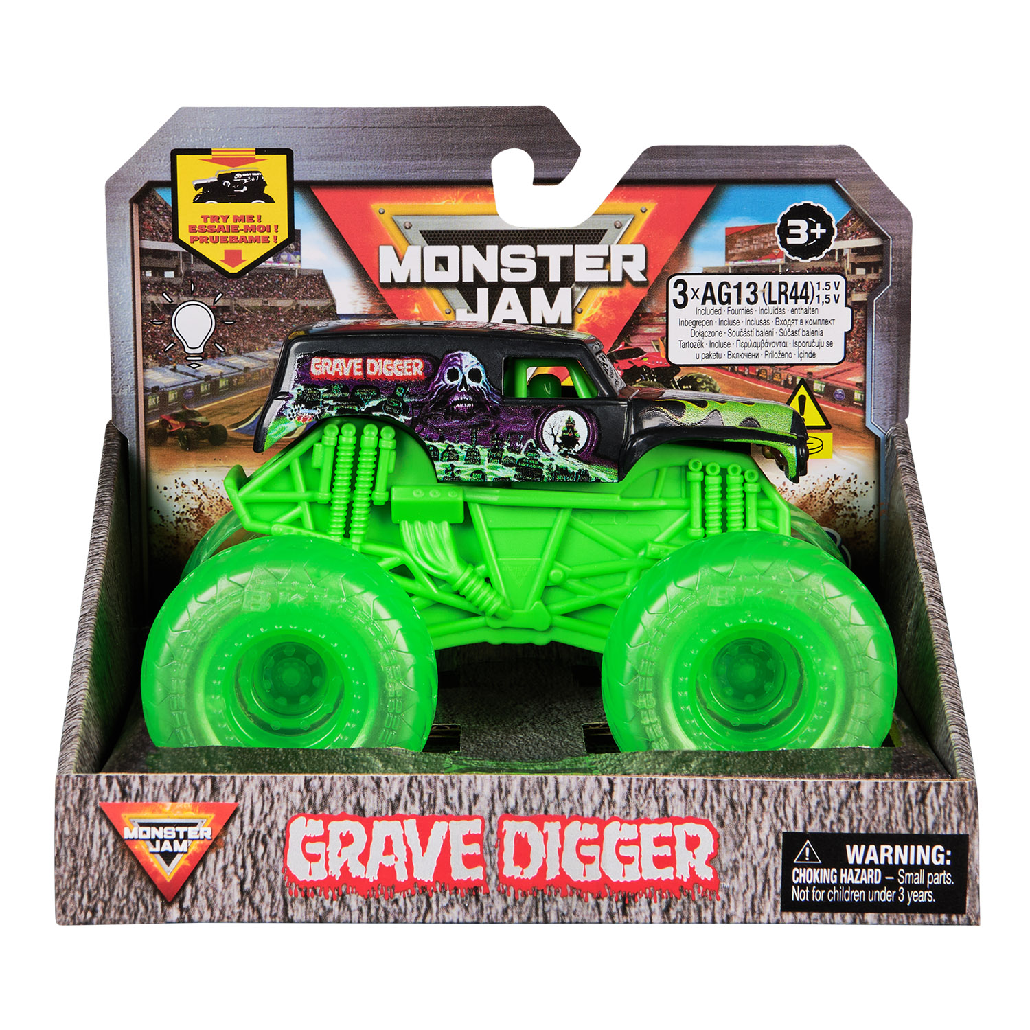 Авто "Monster Jam" 1:43 зі світлом, арт.6071190 (6шт) короб. 15,5*11,5*13см