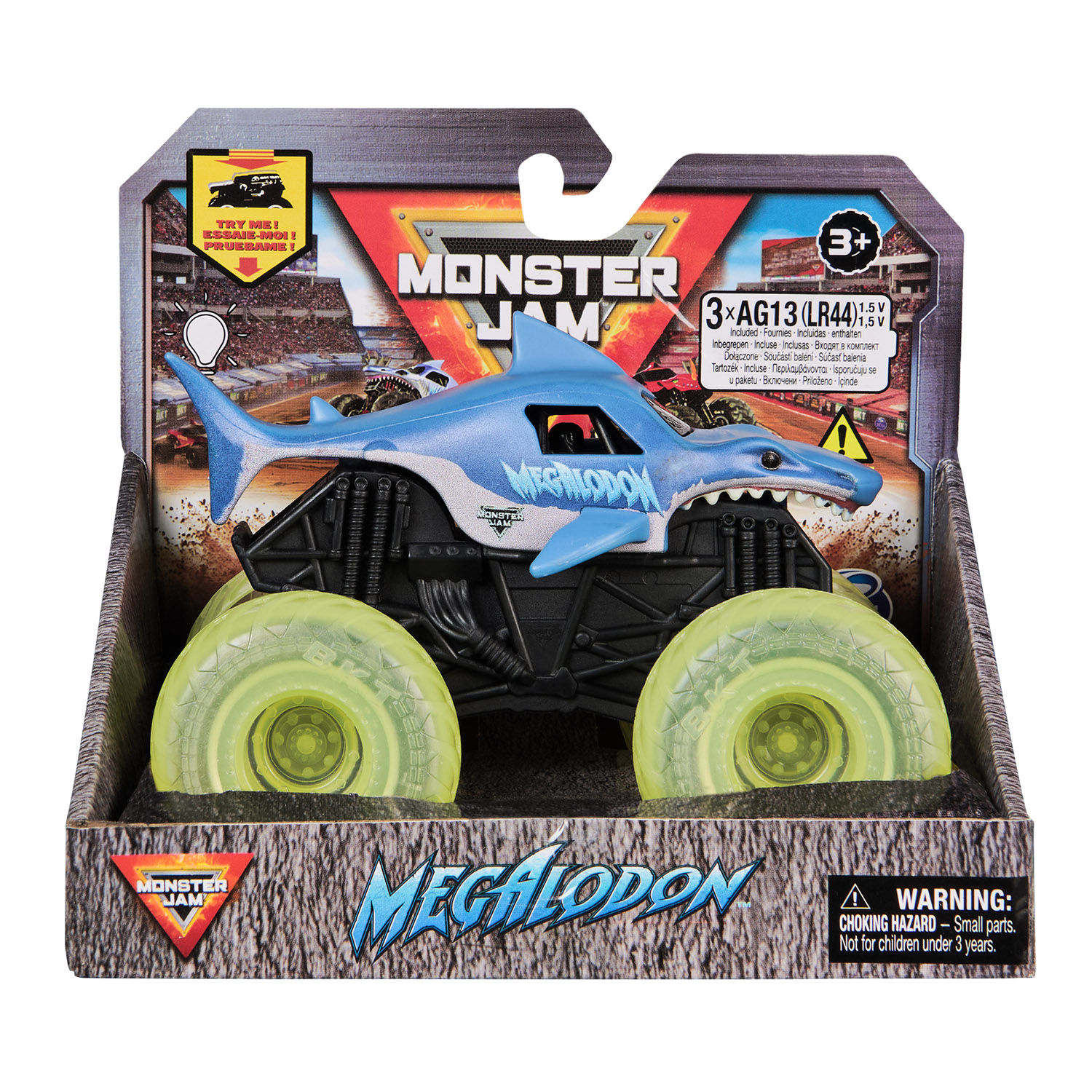 Авто "Monster Jam" 1:43 зі світлом, арт.6071190 (6шт) короб. 15,5*11,5*13см