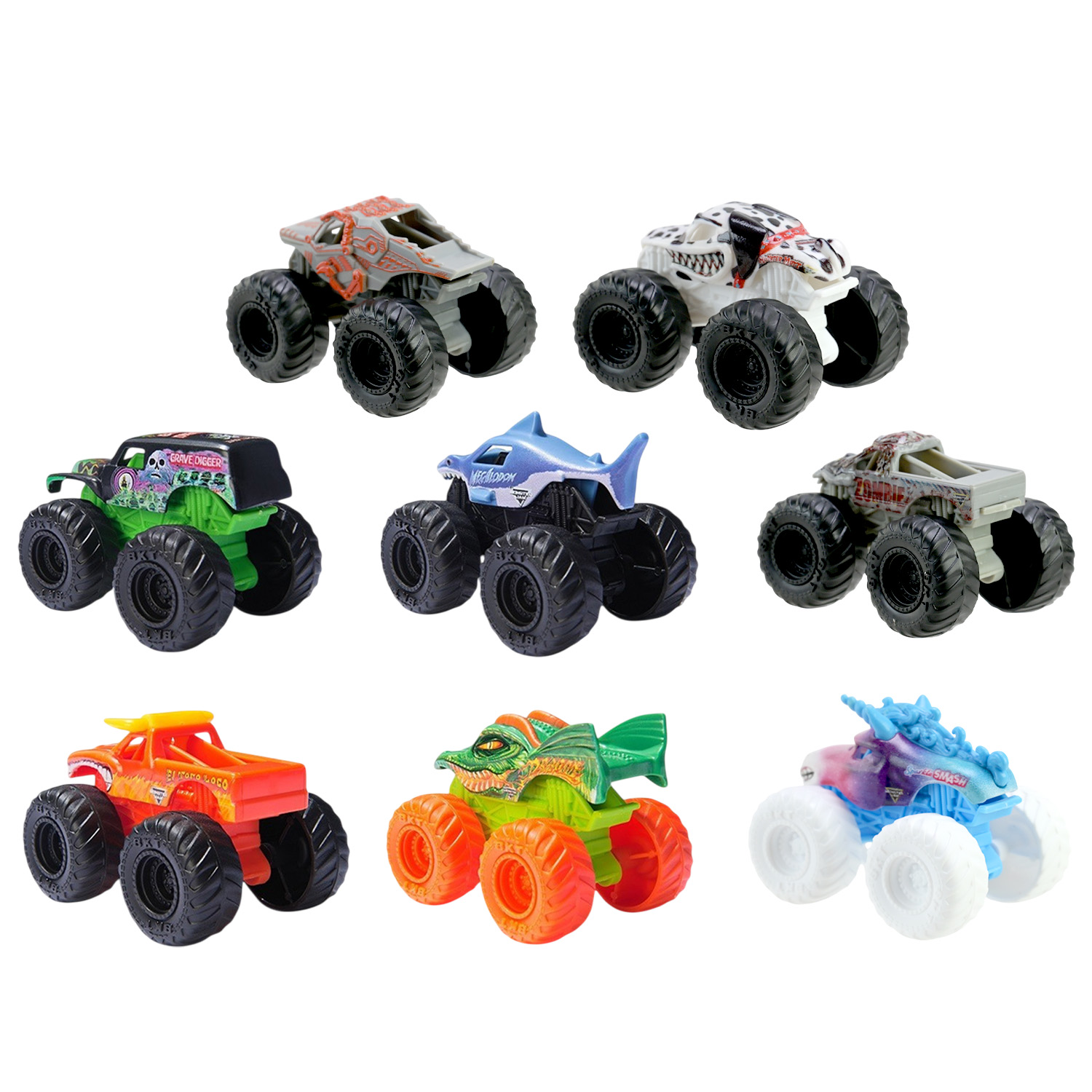 Авто "Monster Jam" 1:72, арт.6073653 (12шт) мікс 8 видів, блістер 9*5,5*12,2см
