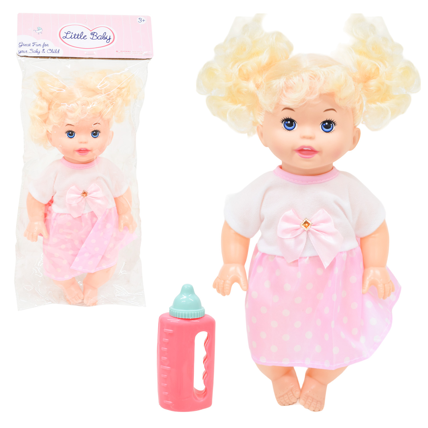 Лялька муз арт. JK026-48/51/52 (96шт/2) мікс 3 види, плаче, сміється пакет 14*10*35см