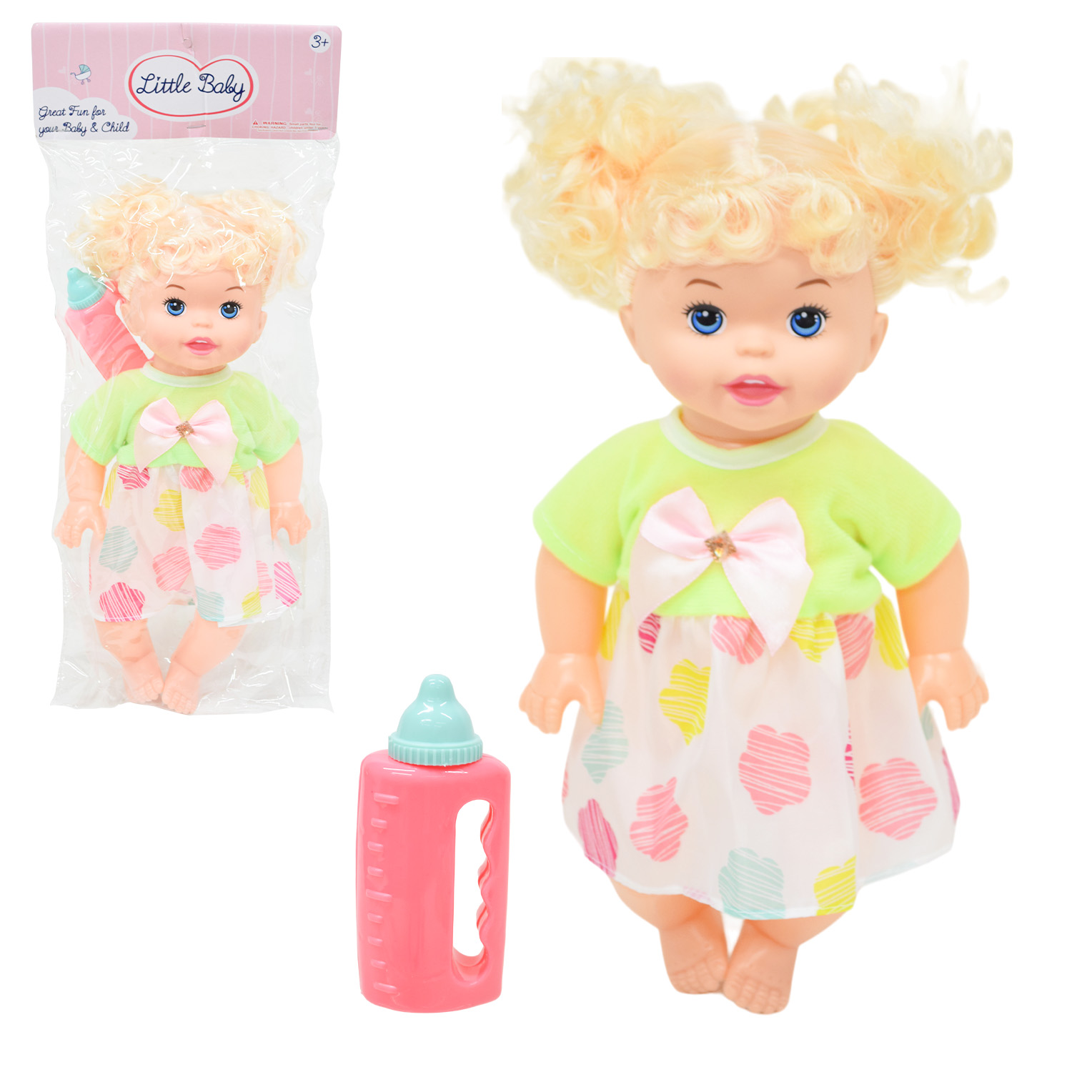 Лялька муз арт. JK026-48/51/52 (96шт/2) мікс 3 види, плаче, сміється пакет 14*10*35см