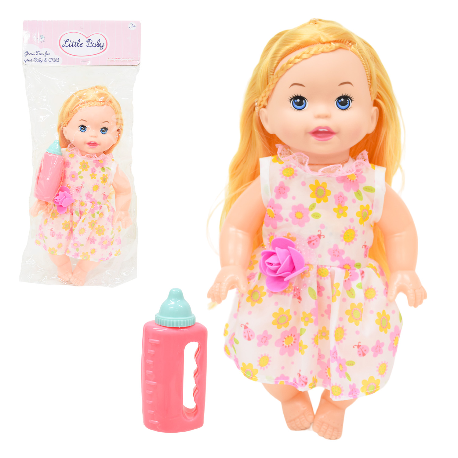 Лялька муз арт. JK026-48/51/52 (96шт/2) мікс 3 види, плаче, сміється пакет 14*10*35см