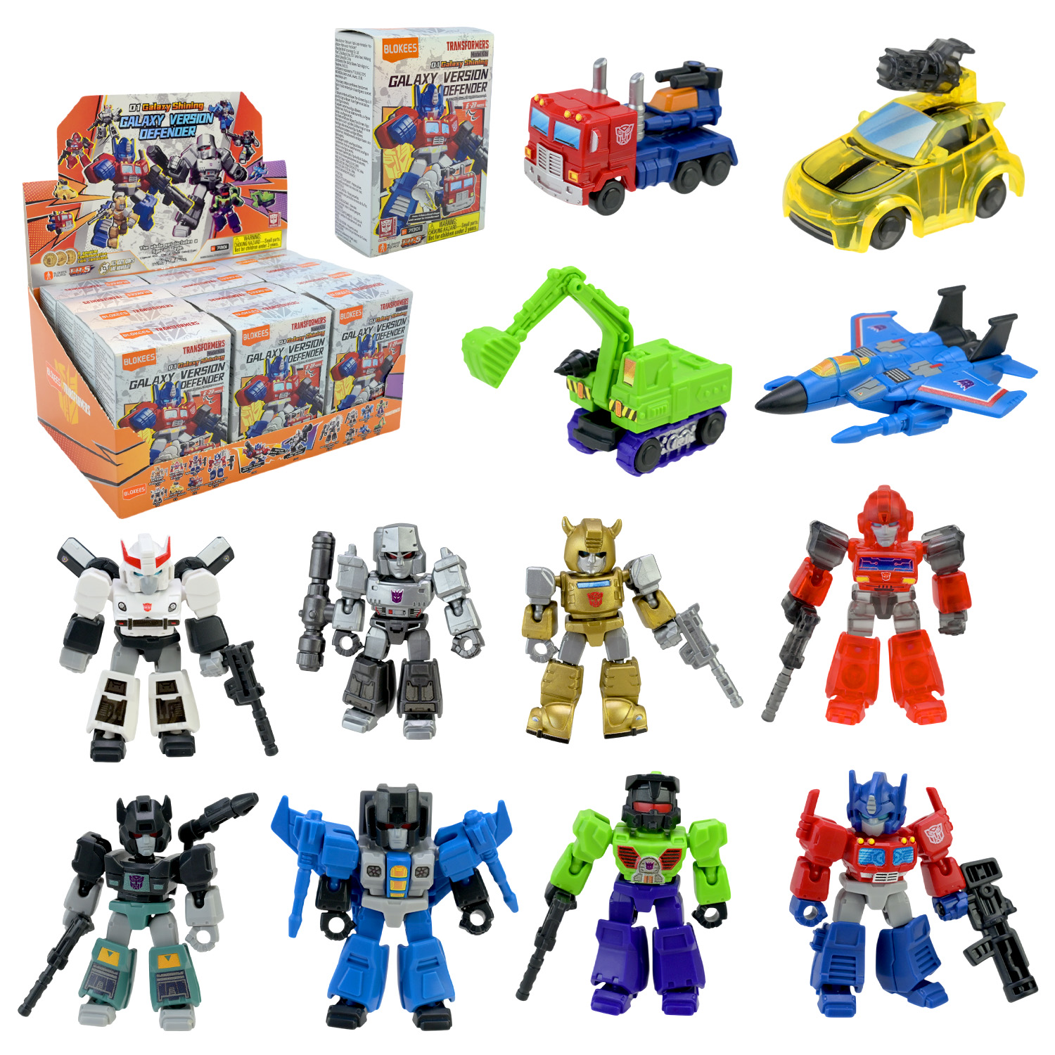 Збірна модель Transformers   арт. 71301 (72шт)  6уп на 12шт.в дисплей боксі, (44 - 51 дет.) дисп.бокс. 22,6x15x11см, упаковка 7,2x3,5x10,5 см