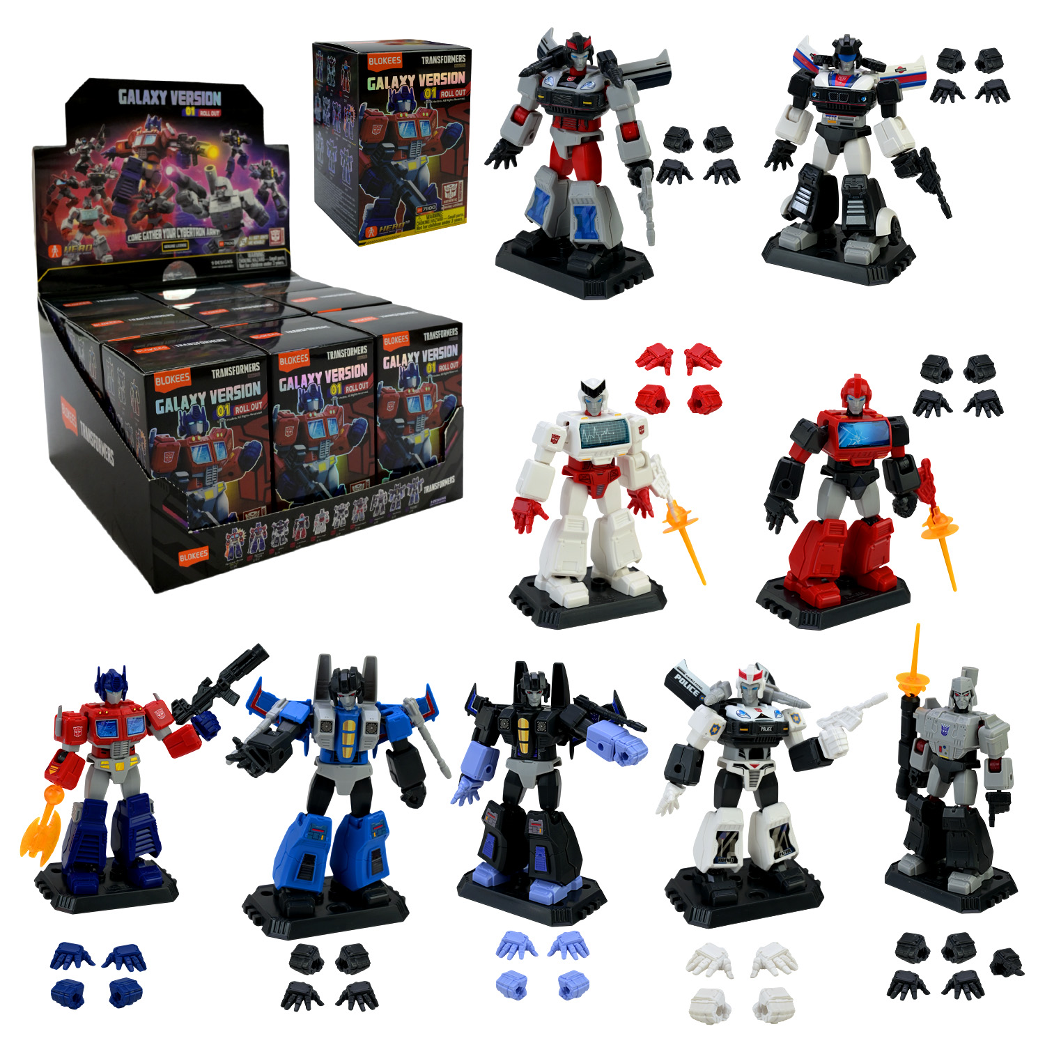 Збірна модель Transformers   арт. 71100 (36шт)  9шт.в дисплей боксі, (44 - 51 дет.) дисп.бокс.  22x22x12,5см р-р упаковки 7,2x7,2x12 см