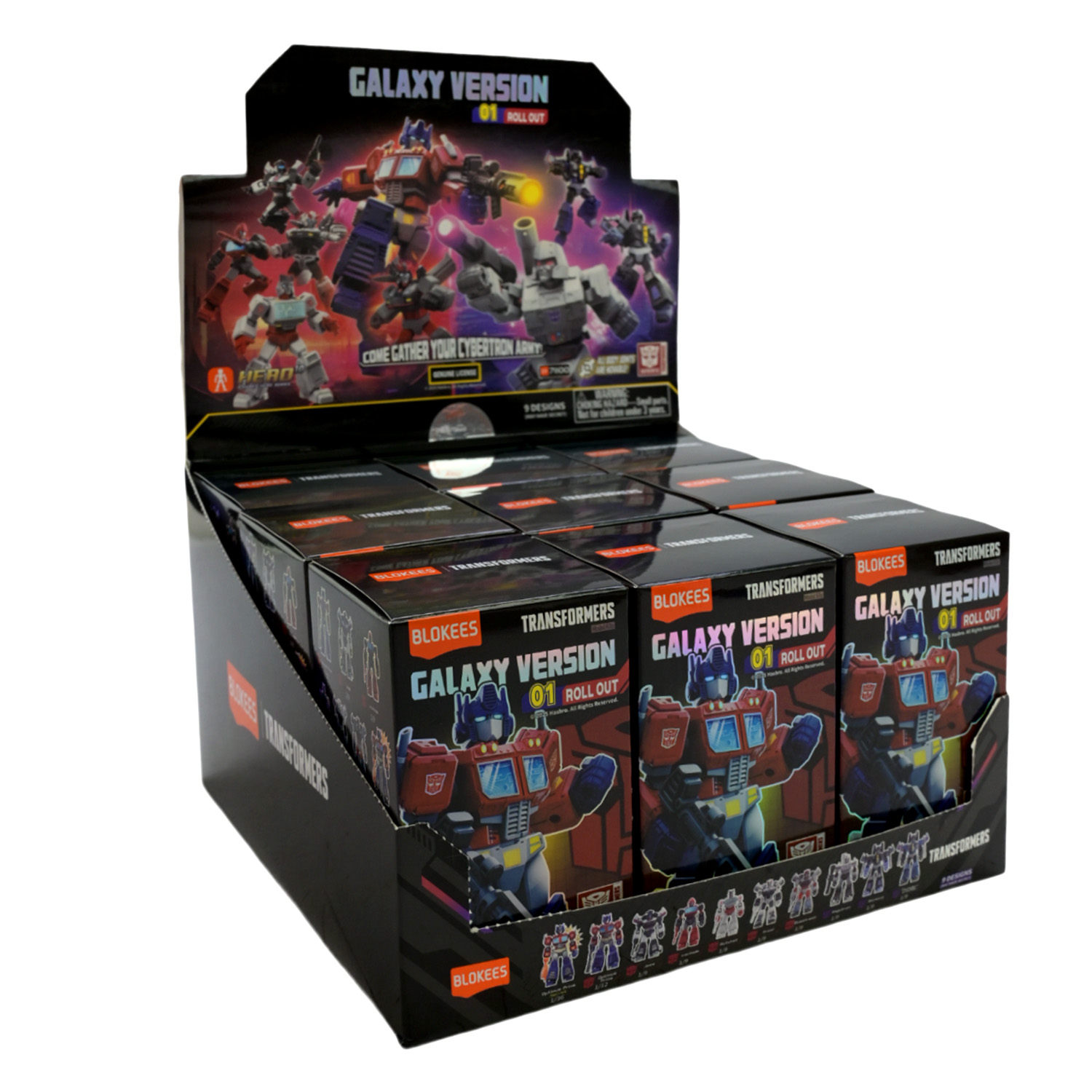 Збірна модель Transformers арт. 71100 (36шт) 9шт.в дисплей боксі, (44 - 51 дет.) дисп.бокс. 22x22x12,5см р-р упаковки 7,2x7,2x12 см