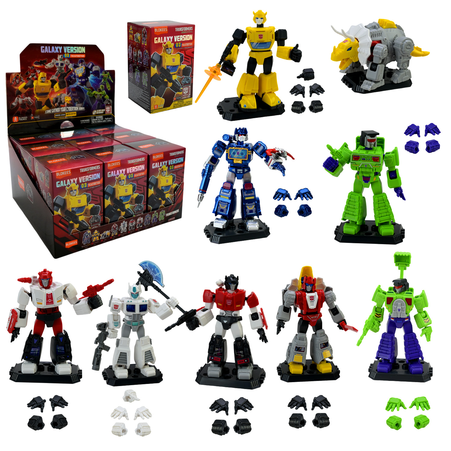 Збірна модель Transformers   арт. 71103 (36шт)  9шт.в дисплей боксі, (46 - 53 дет.) дисп.бокс.  22x22x12,5см р-р упаковки 7,2x7,2x12 см