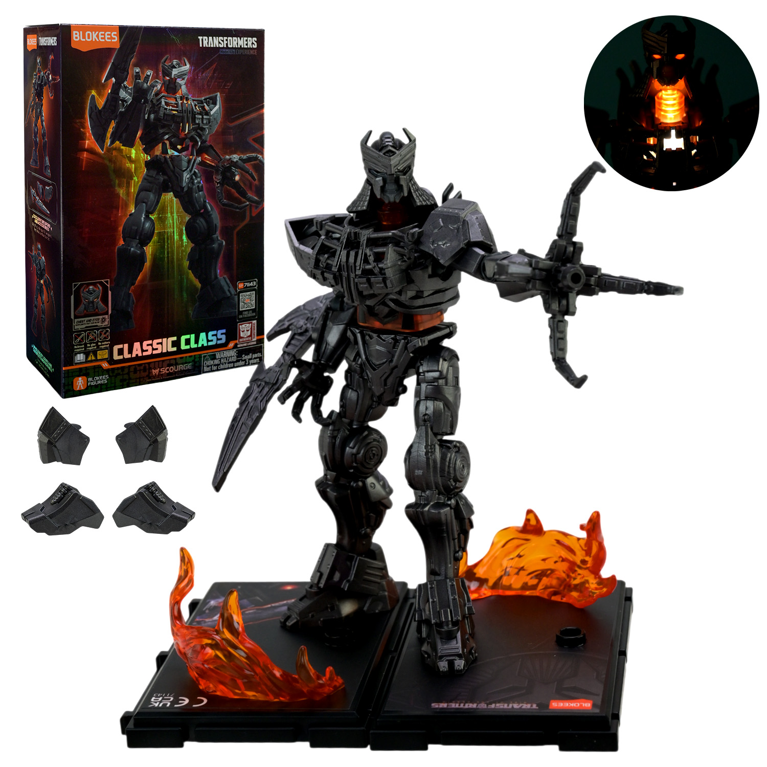 Збірна модель Transformers   арт. 71143 (6шт) батар. світло, короб.  25x 15x7,5 см