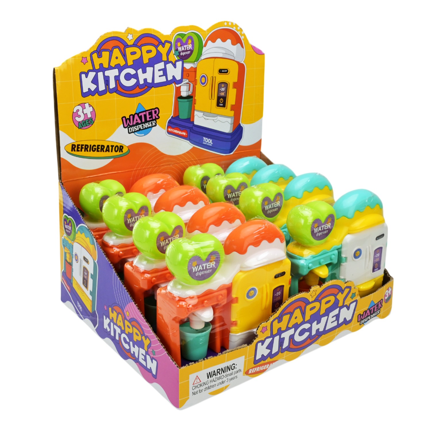 Побутова техніка арт. B2111 (144шт/2) кулер(вода тече) та холодильник, мікс кольорів, 8 шт у д.б. ціна за 1 шт дисп.бокс. 30*25*29см