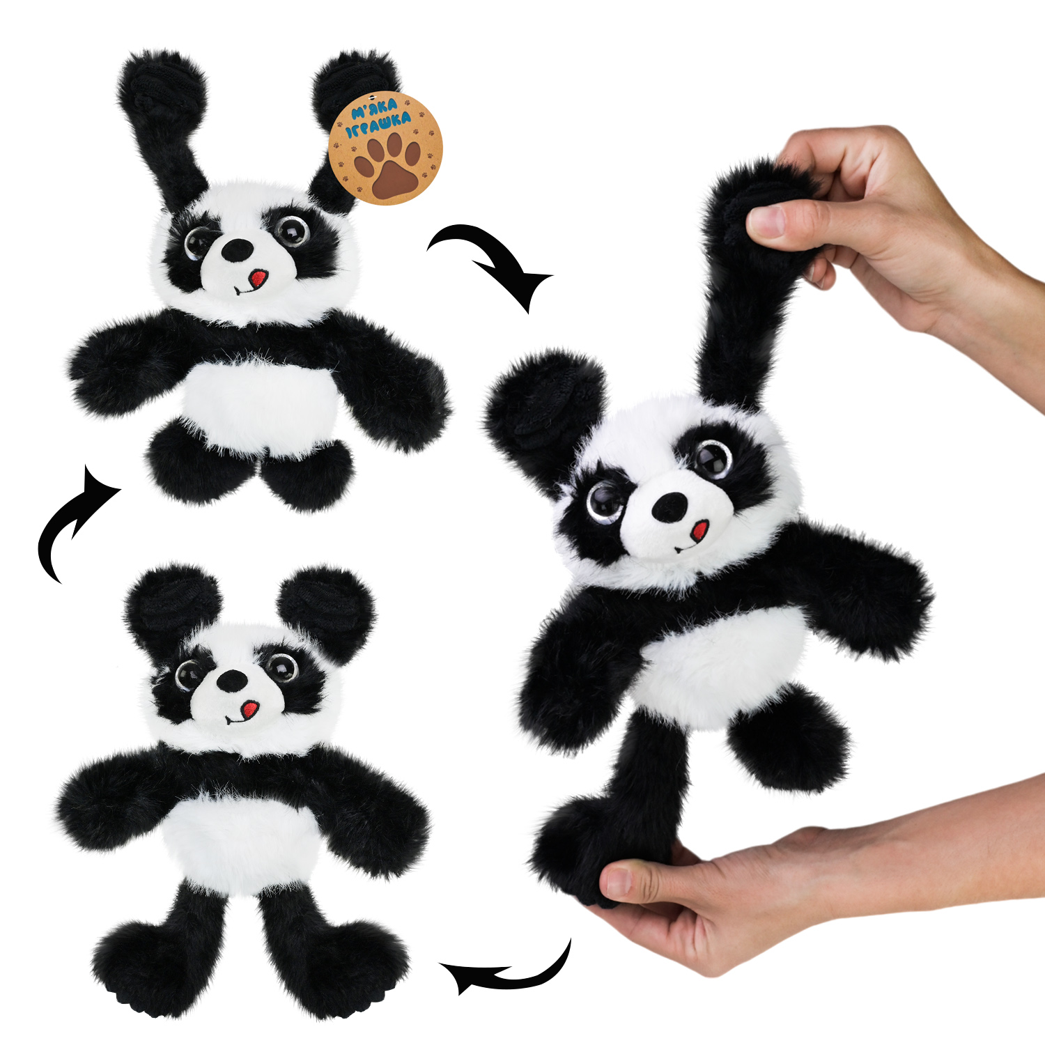 М'яка іграшка-потягушка арт. MJ2405 (48шт) панда 30 см