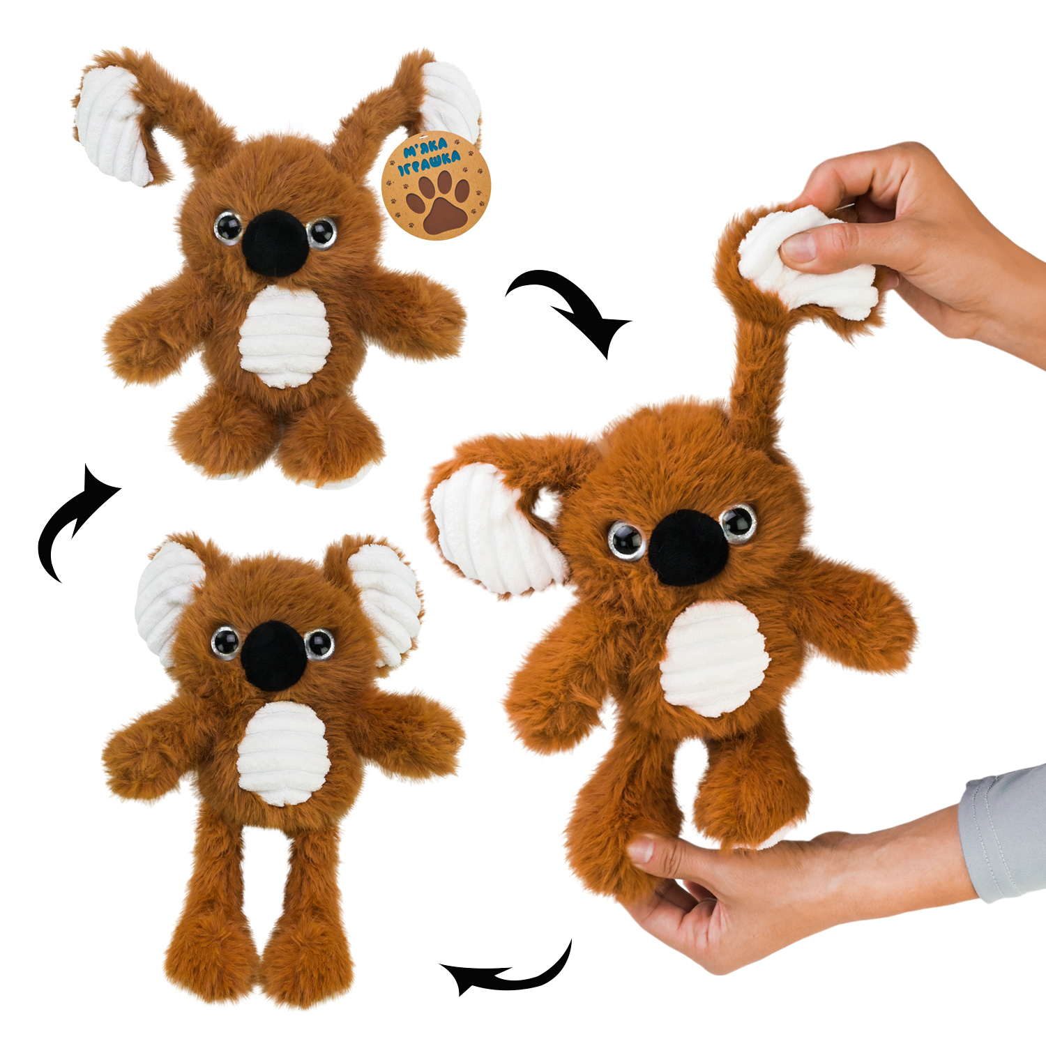 М'яка іграшка-потягушка арт. MJ2408 (48шт) коала 30см