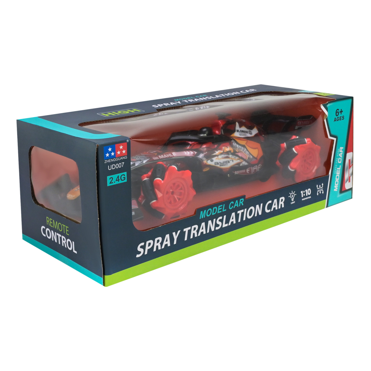 Машина р/к арт. UD007A/B (12шт) батар 2кольора, пускає дим, короб. 43,2*18,1*15,2см