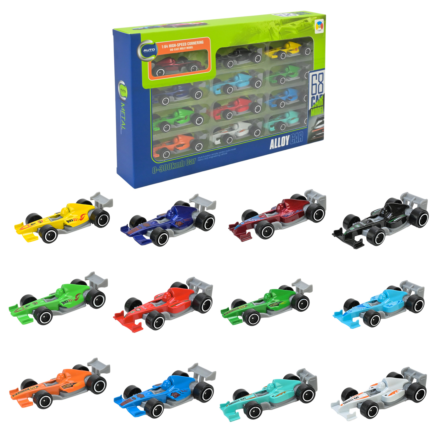 Ігровий набір  арт. G5688 (48шт/2)   12машинок, короб. 27,6*16,5*4,1см